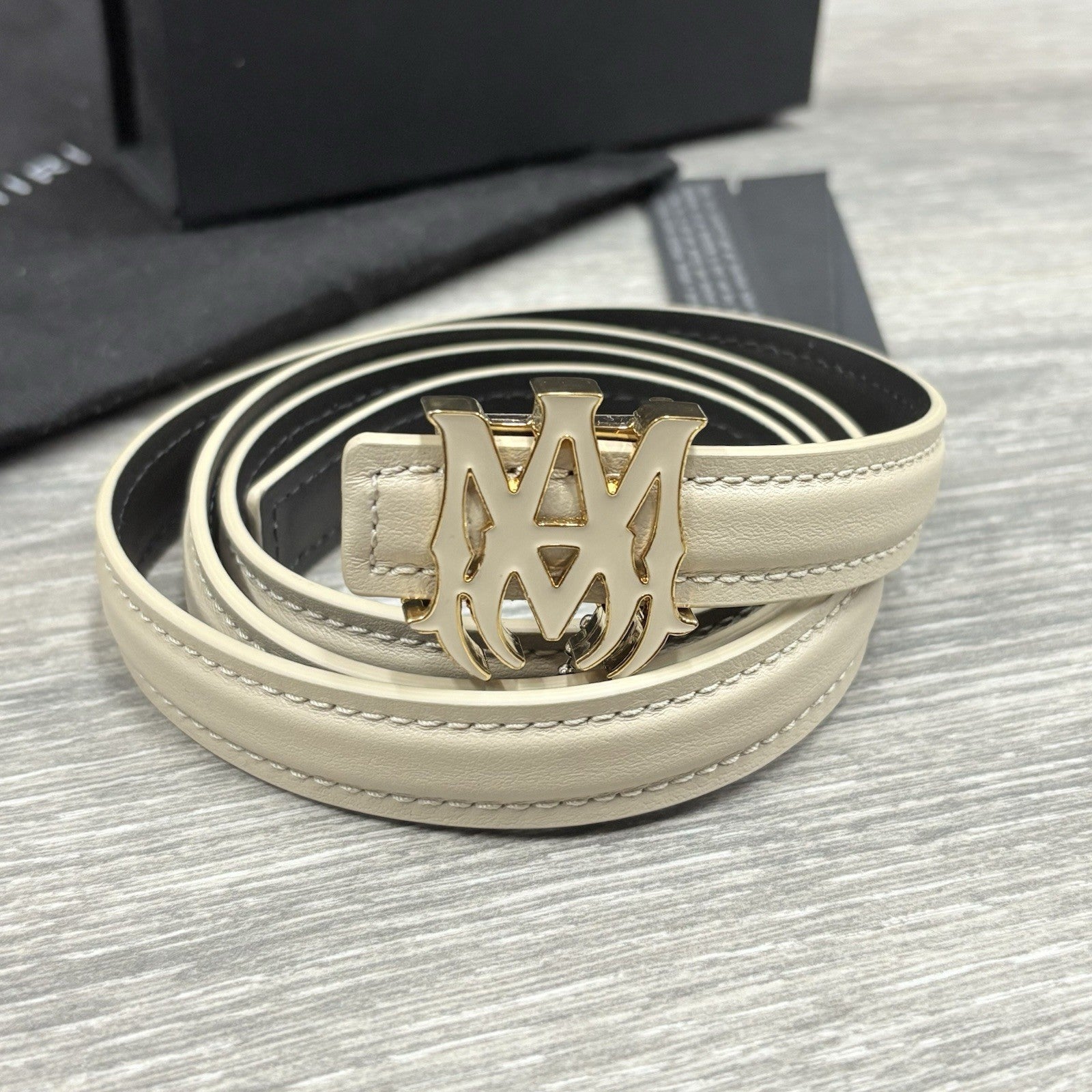 Amiri Nappa Belt ' Alabaster ' | BRAND NEW!