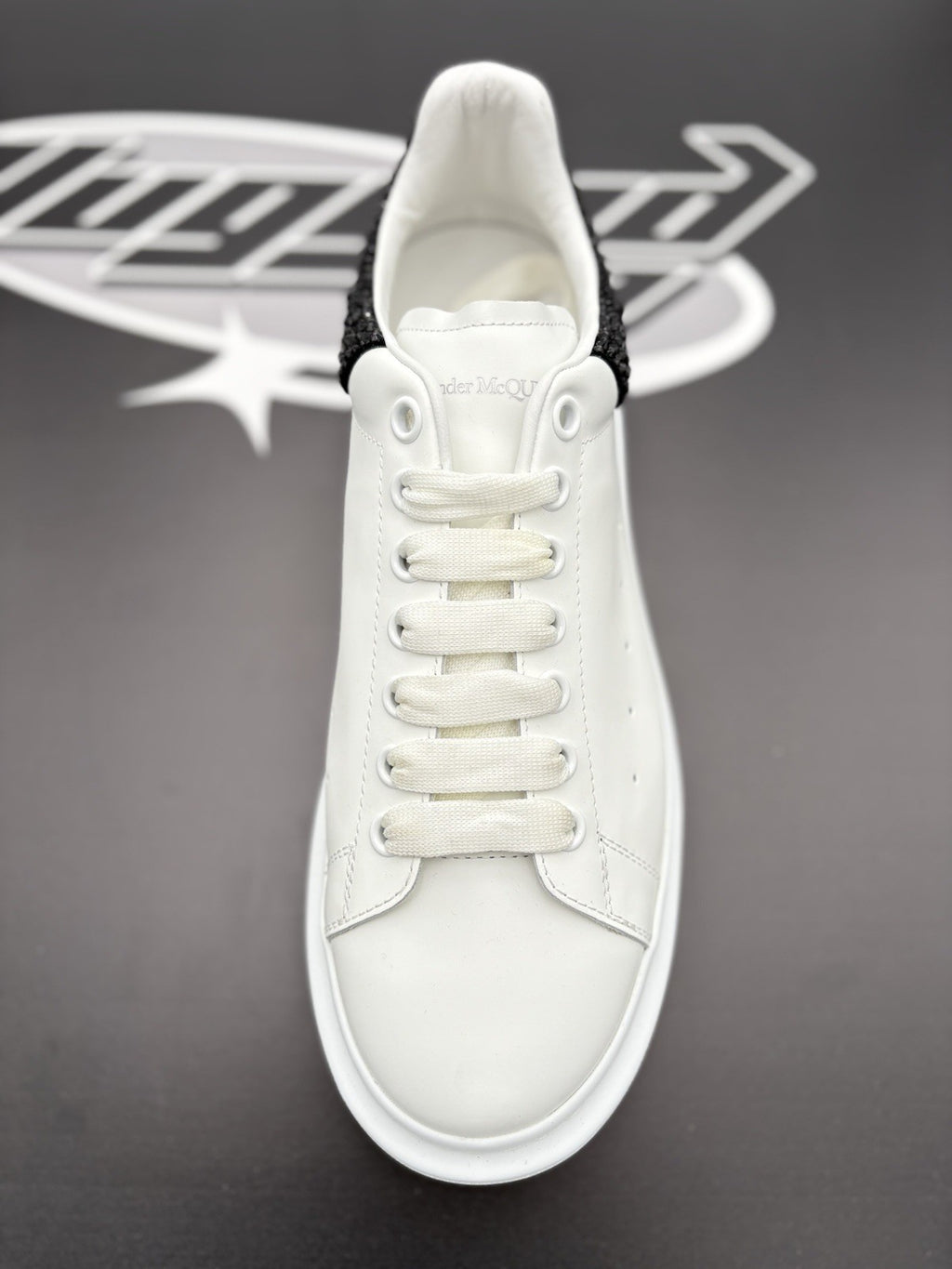 Size 45 (12 US) Alexander McQueen Oversized ' Crystal Black ' | ONLY WORN 1-3x