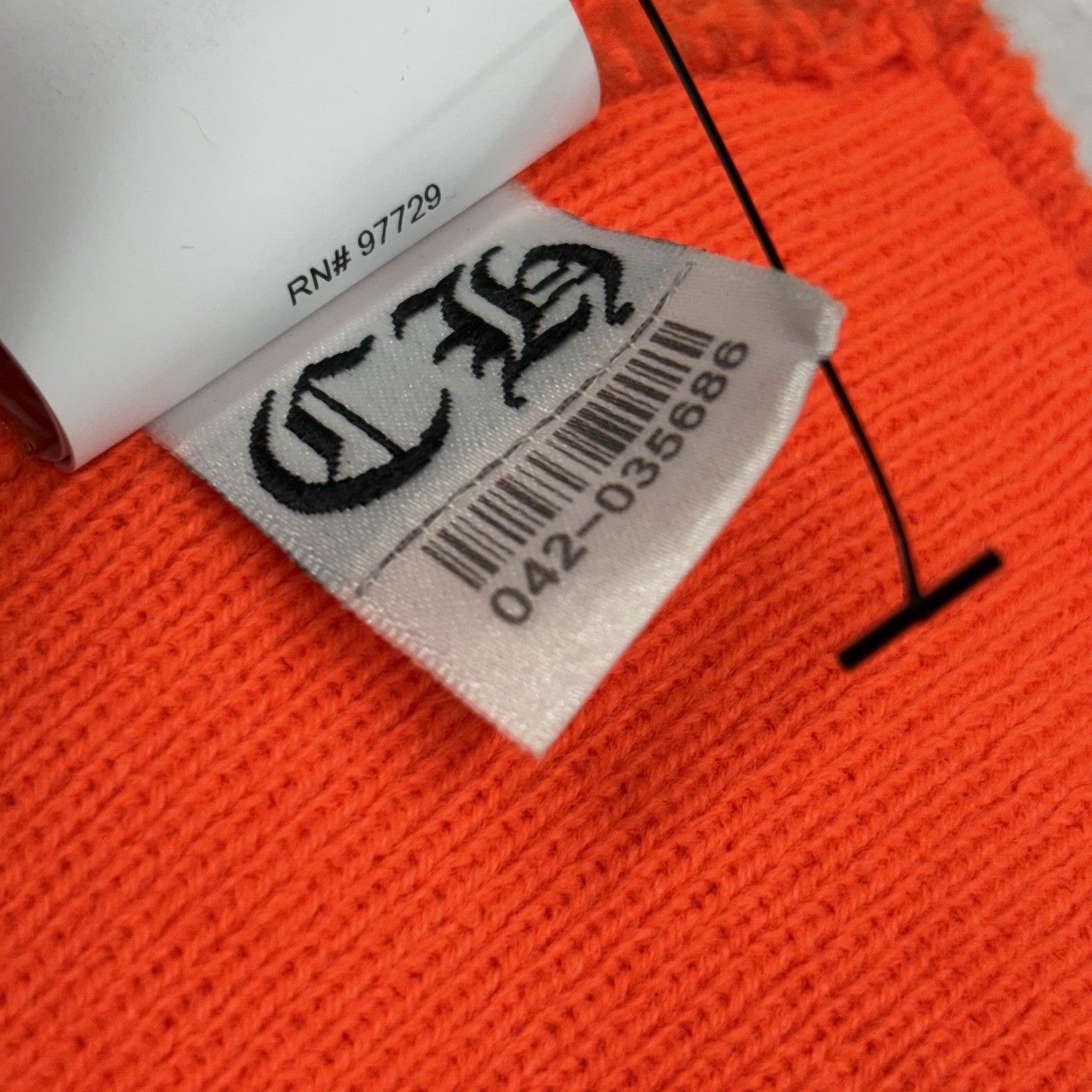 Chrome Hearts CH Logo Beanie ' Orange Black ' | BRAND NEW!