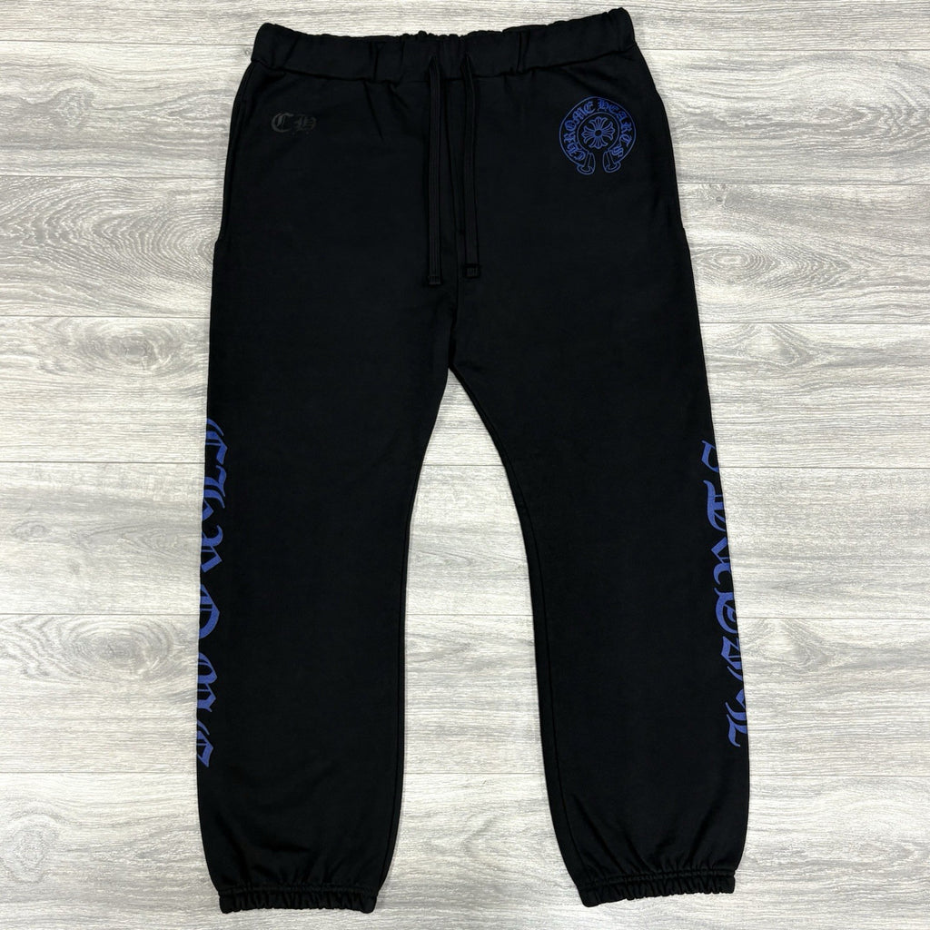 Size XXL - Chrome Hearts Horseshoe Logo Sweatpants ' Blue Black ' | NEW!