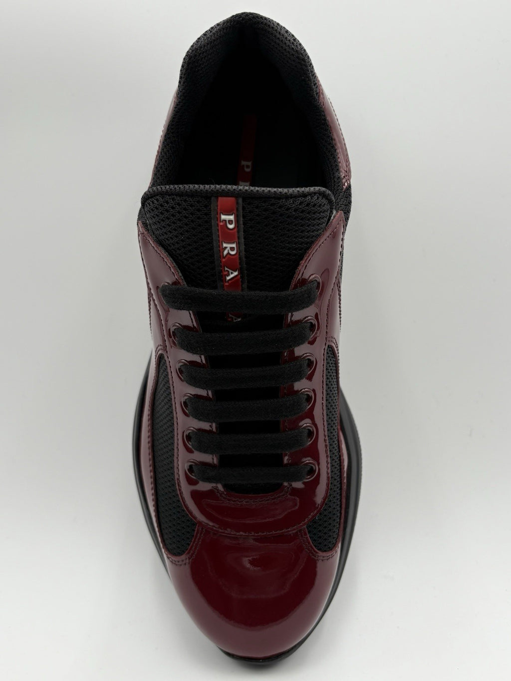 Size 7 UK (8 US) - Prada Americas Cup ' Maroon Black ' | SUPER CLEAN!