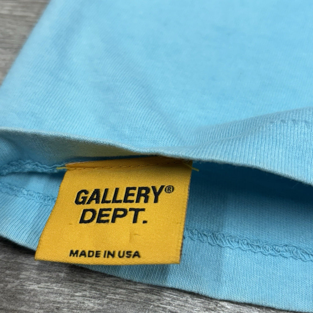 Size Small - Gallery Dept. Vintage Logo Painted Tee ' Turquoise '