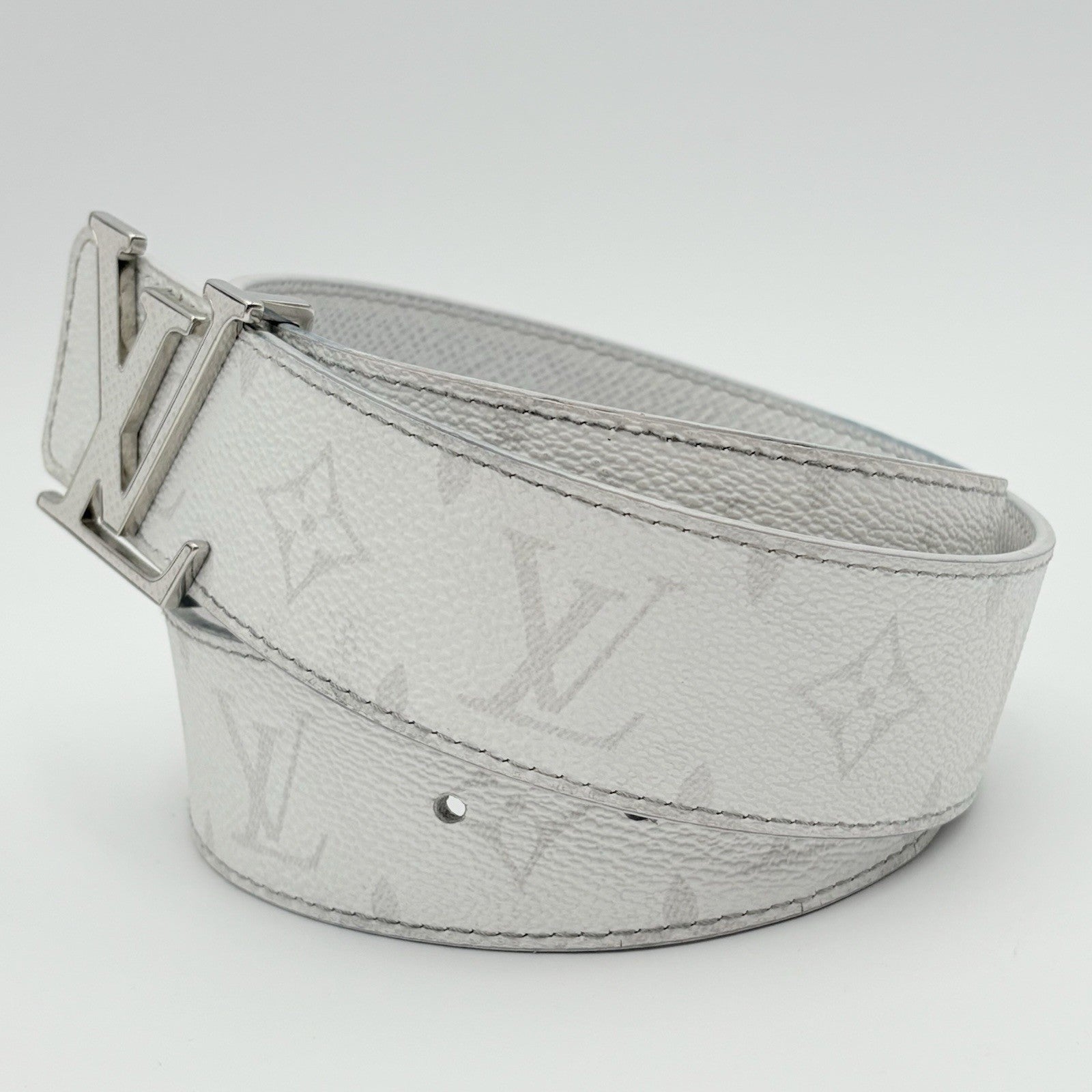 Louis Vuitton Monogram Heritage Belt ' White '