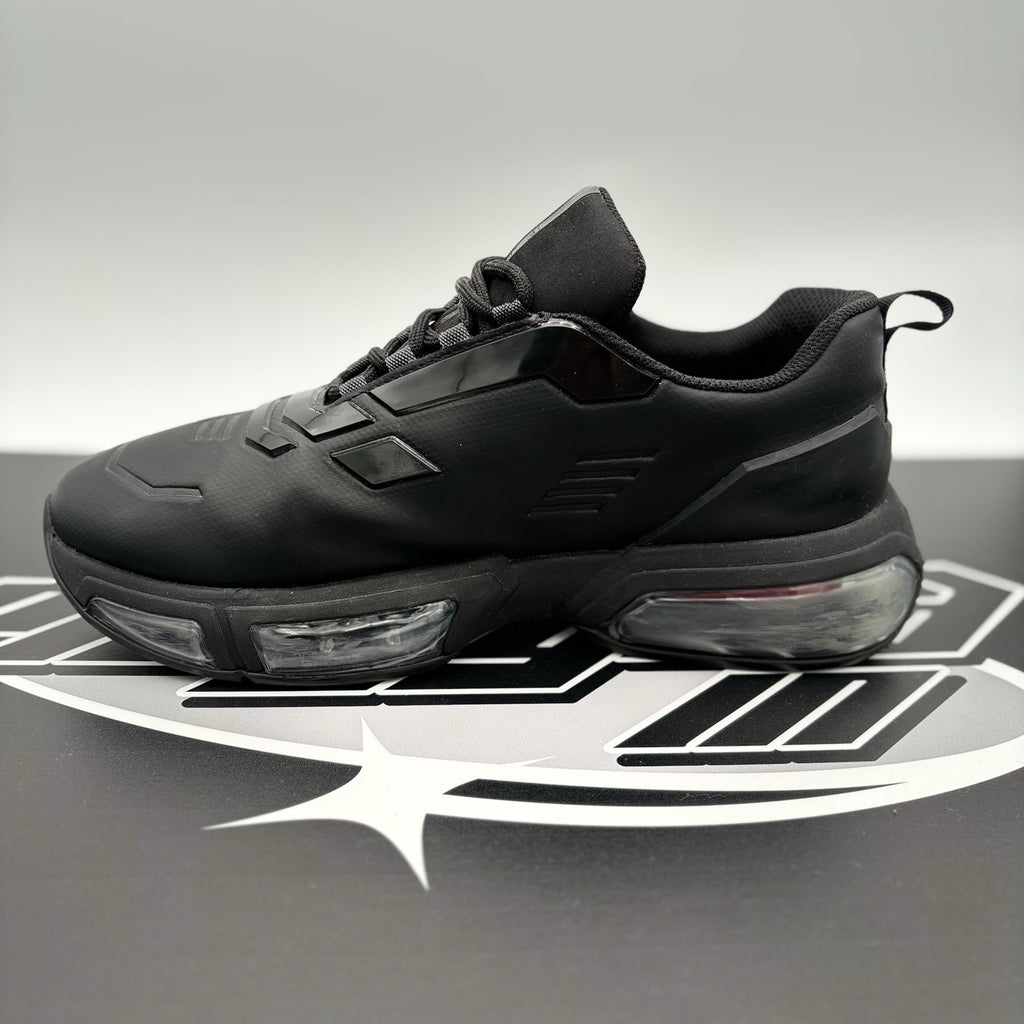Size 8.5 UK (9.5 US) Prada Collision Technical Fabric ' Black ' | GREAT COND!