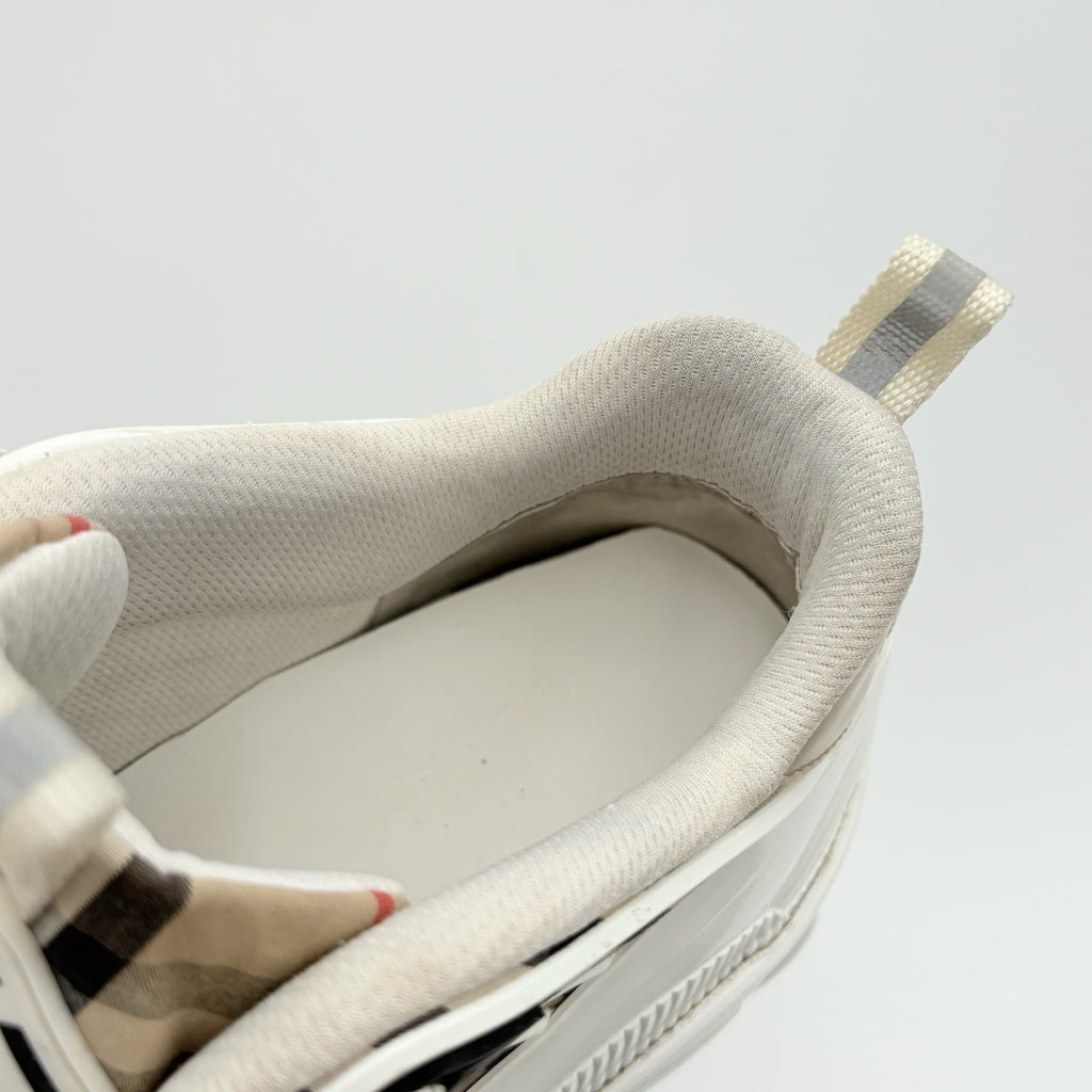 Size 43 (10 US) - Burberry Arthur Vintage Check ' Archive Beige White ' | GREAT!