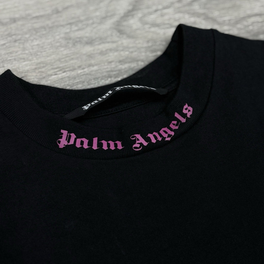 Size Large - Palm Angels Logo Tee ' Pink Fuchsia ' | GOOD CONDITION!