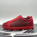 Size 43 (10 US) Christian Louboutin Low Spiked  ' Black Red ' | EXCELLENT!