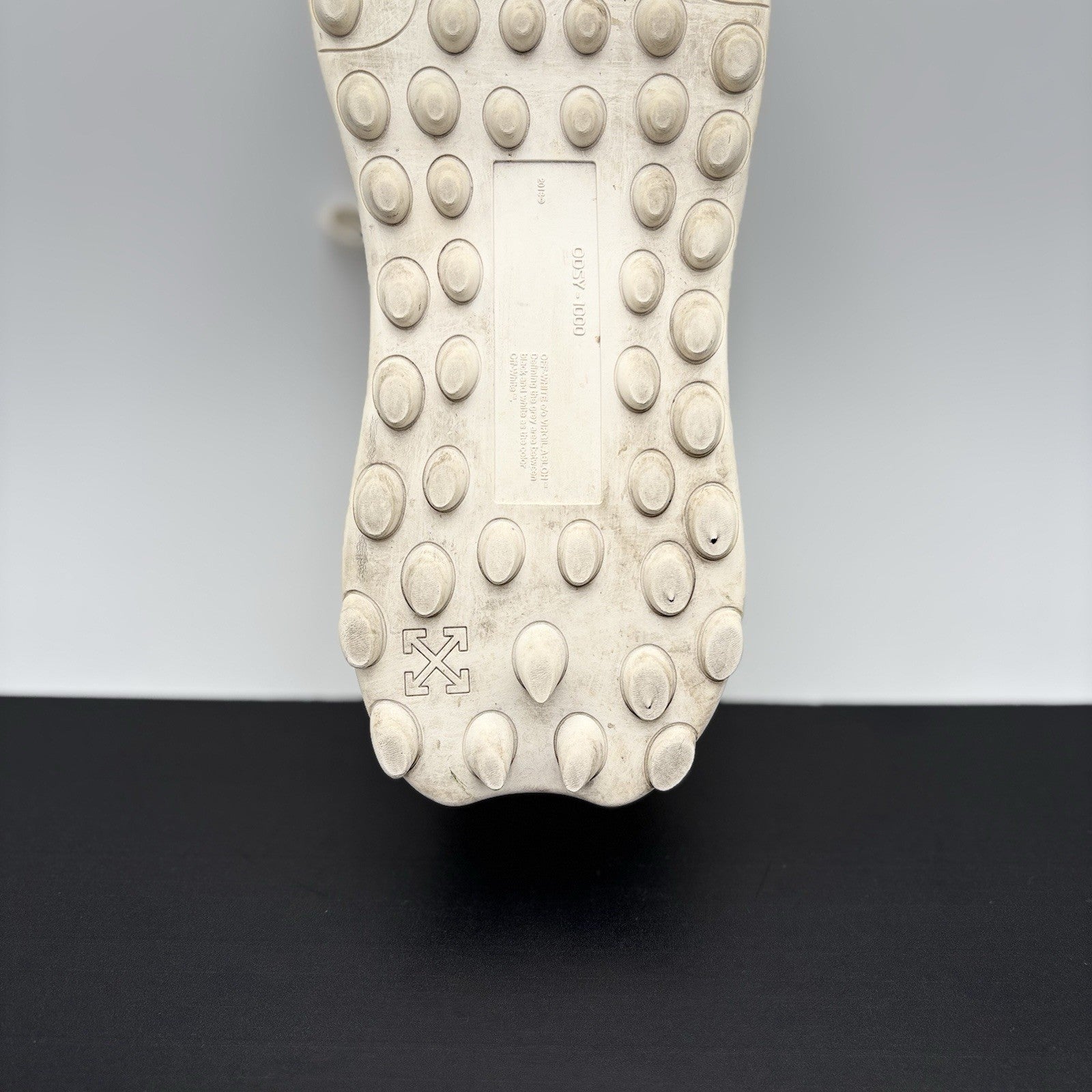 Size 43 (10 US) Off-White Odsy-1000 ' White, Beige, Green ' | GREAT CONDITION!
