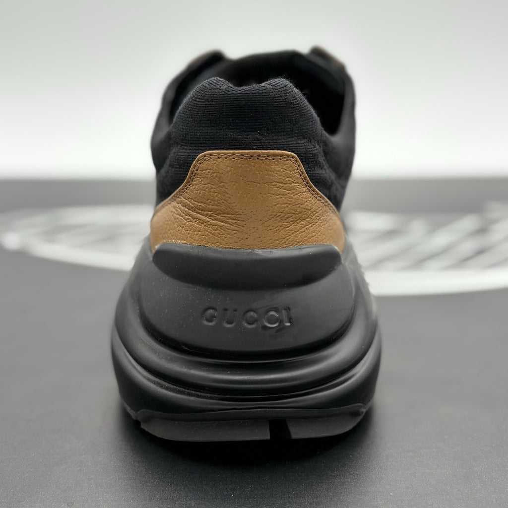 Size 11.5 G (12 US) Gucci Rhyton GG Supreme ' Black Khaki Beige ' | SUPER CLEAN!