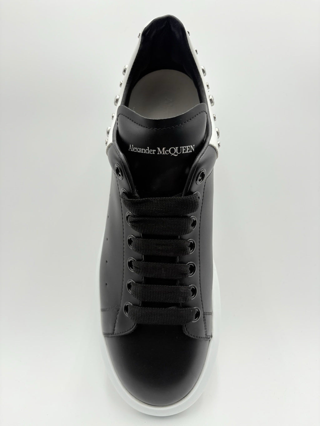 Size 43.5 (10.5 US) Alexander McQueen Studded Oversized ' White Black ' | CLEAN!