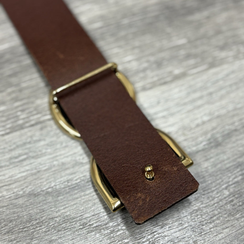 Dolce & Gabbana DG Logo Belt ' Brown ' | GOOD CONDITION!