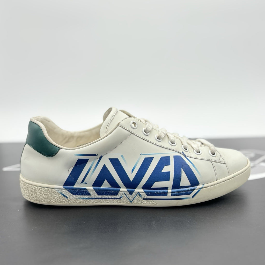 Size 9 G (9.5 US) - Gucci Ace Leather ' Loved '