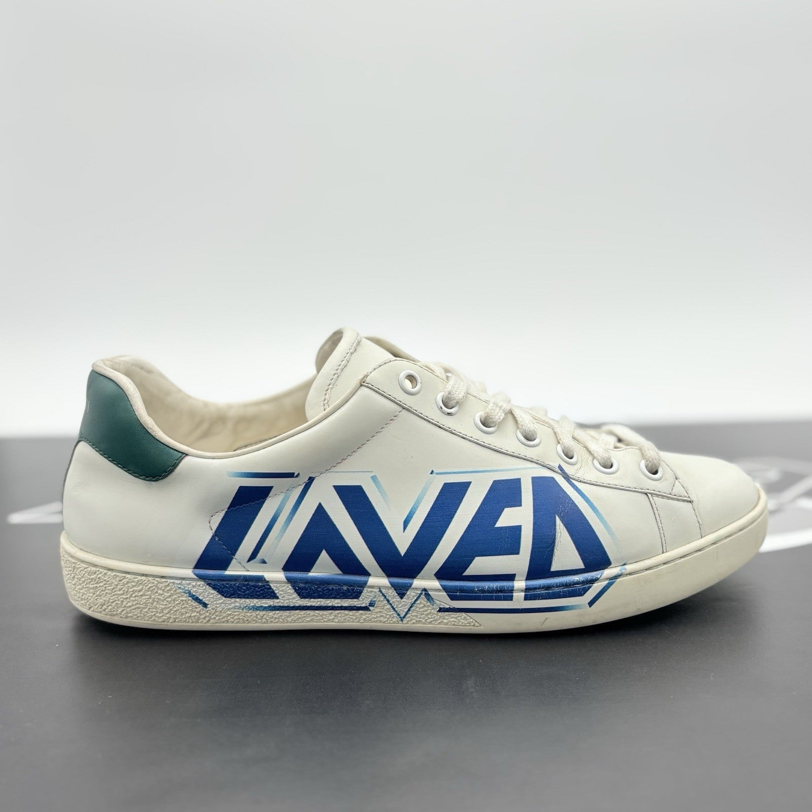 Size 9 G (9.5 US) - Gucci Ace Leather ' Loved '
