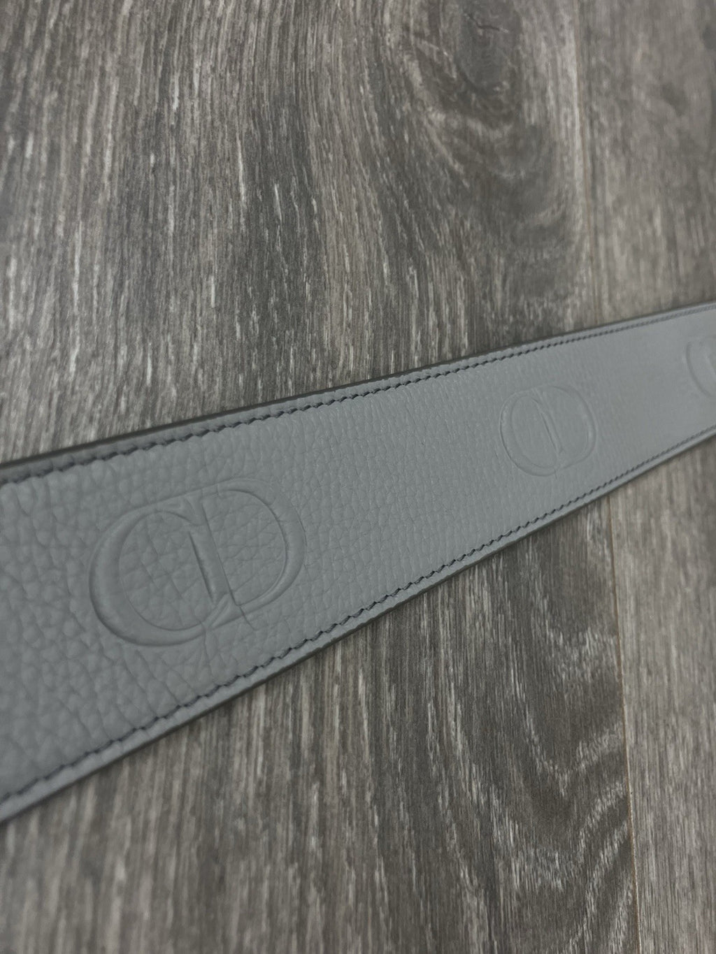 Size 90/36 - Dior CD Buckle Belt ' Leather Gray ' | GOOD CONDITION!