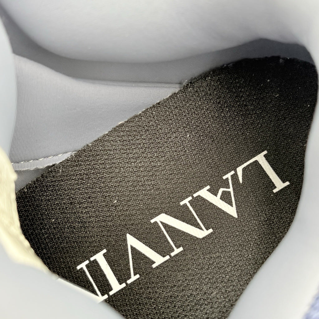 Size 43 (10 US) - Lanvin Curb Sneaker ' White Navy Blue ' | EXCELLENT CONDITION!