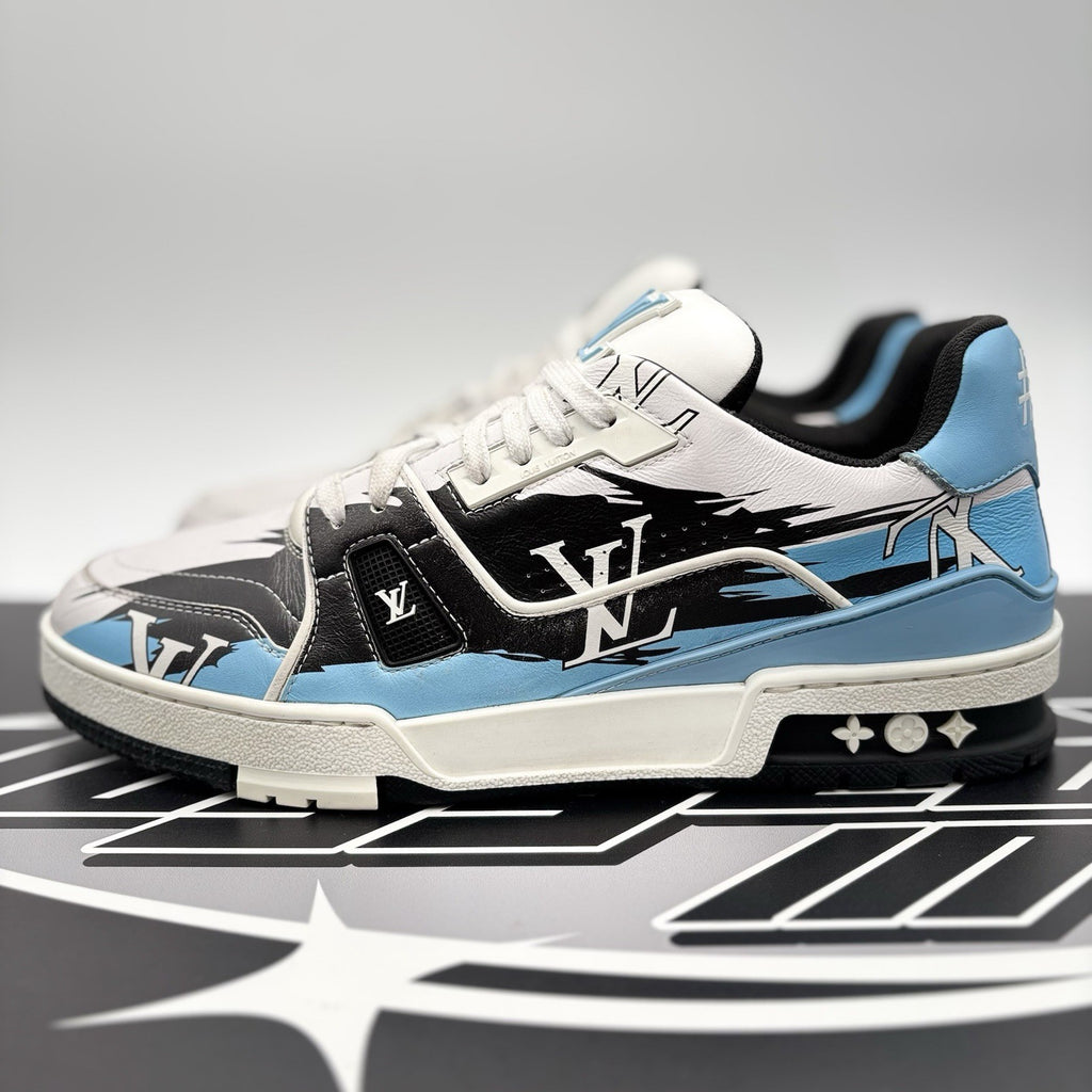 Size 8 LV (9-9.5 US) - Louis Vuitton Trainer #54 ' Graphic Print ' | GOOD COND!
