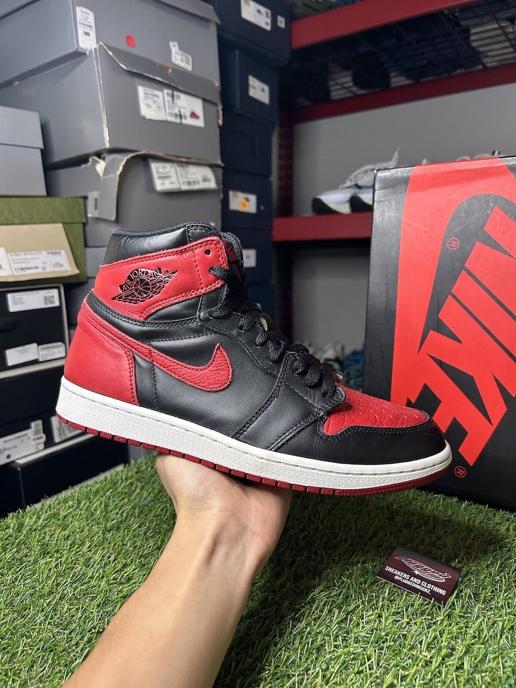 Size 9.5 - Nike Air Jordan 1 Retro High OG 'Banned' 2016
