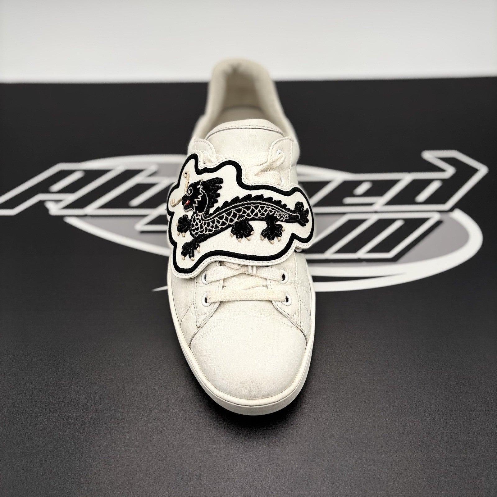 Size 9.5 G (10 US) - Gucci Ace Web Patches ' UFO, Dragon ' | GREAT CONDITION!