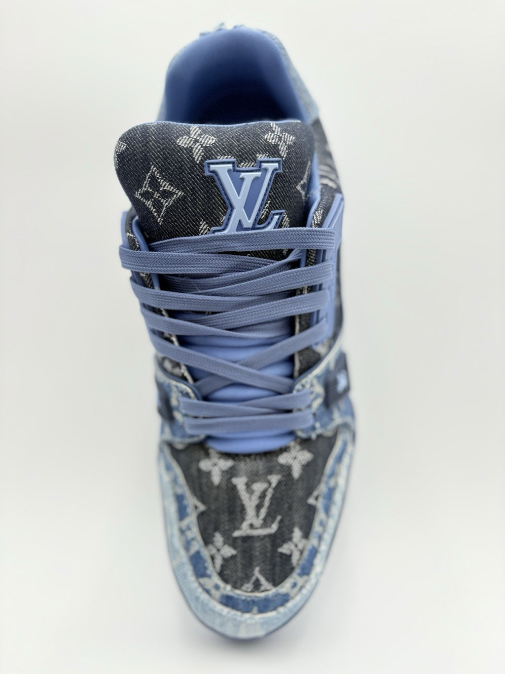 Size 8 LV (9-9.5 US) Louis Vuitton Trainer ' Monogram Blue Denim ' | SUPER CLEAN