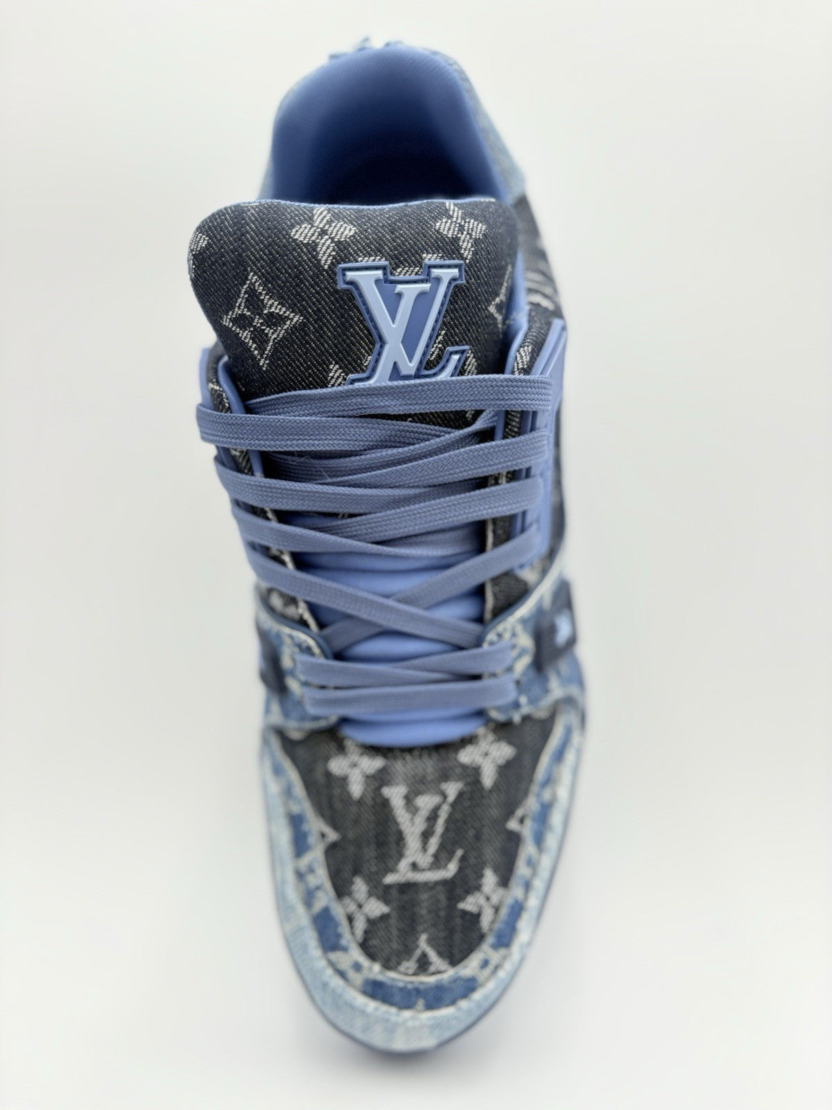 Size 8 LV (9-9.5 US) Louis Vuitton Trainer ' Monogram Blue Denim ' | SUPER CLEAN