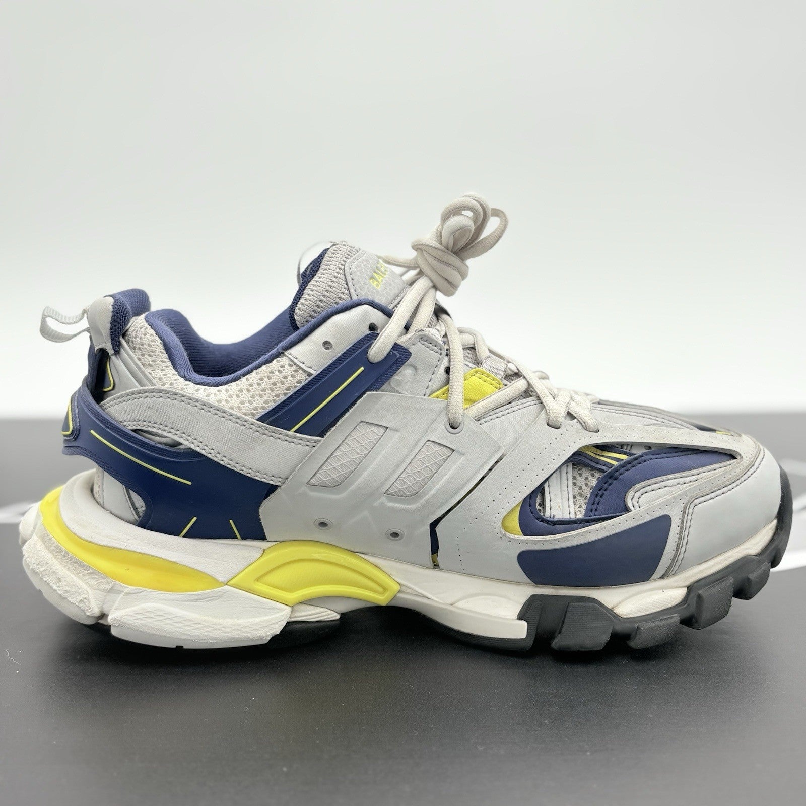 Size 41 (8 US) - Balenciaga Track ' Grey Navy Yellow ' | GREAT CONDITION!