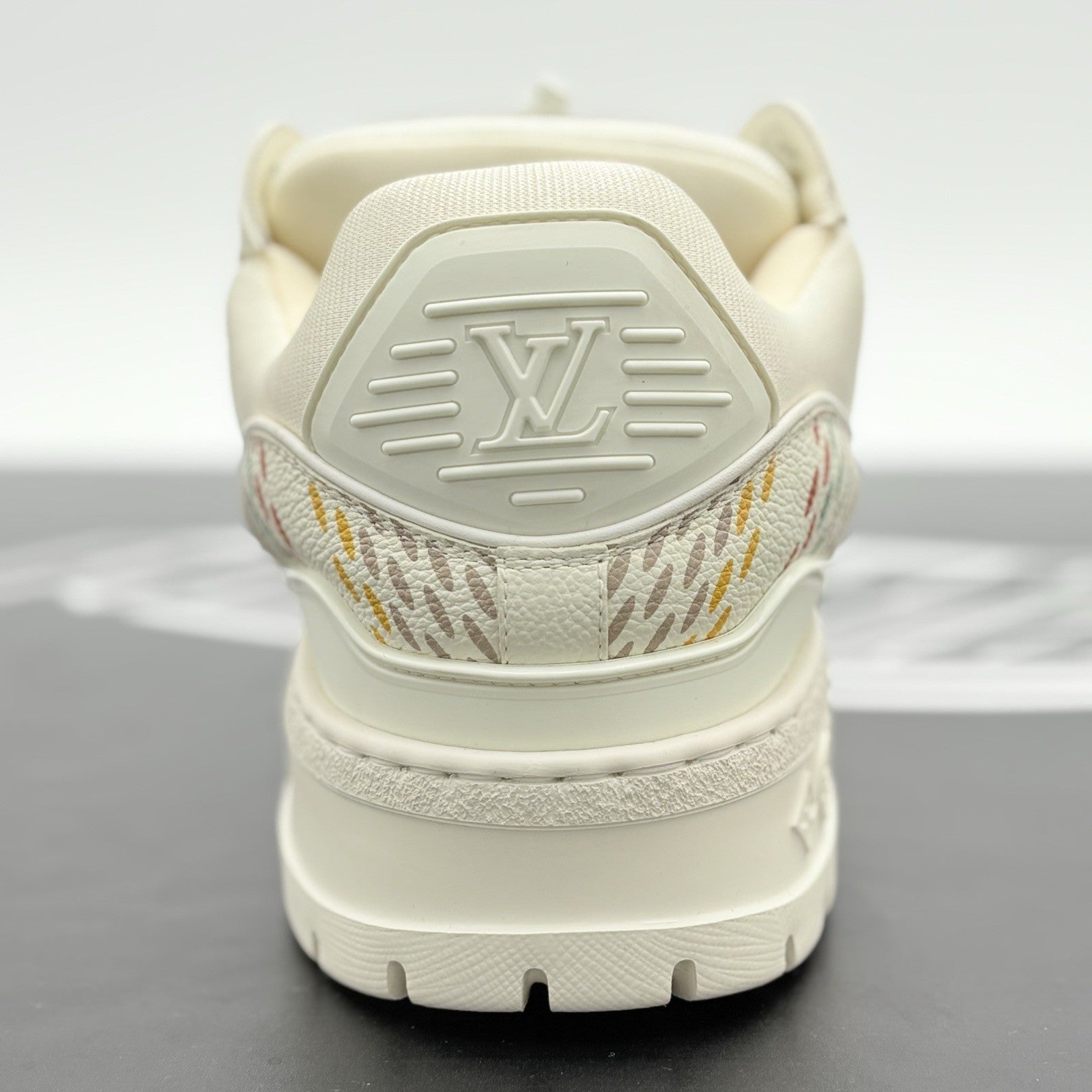 Size 8 LV (9-9.5 US) Louis Vuitton Maxi Trainer ' Beige Multicolor ' | WORN ONCE