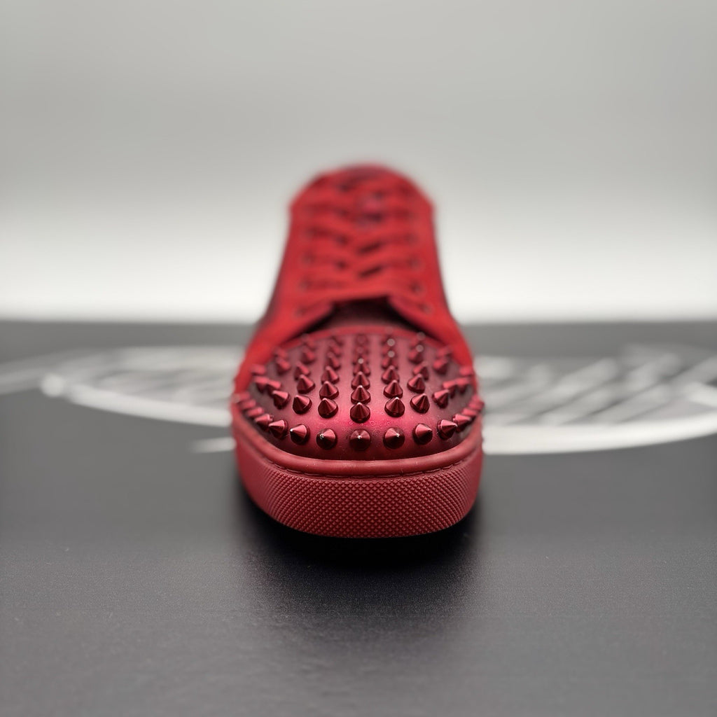 Size 43 (10 US) Christian Louboutin Low Spiked  ' Black Red ' | EXCELLENT!