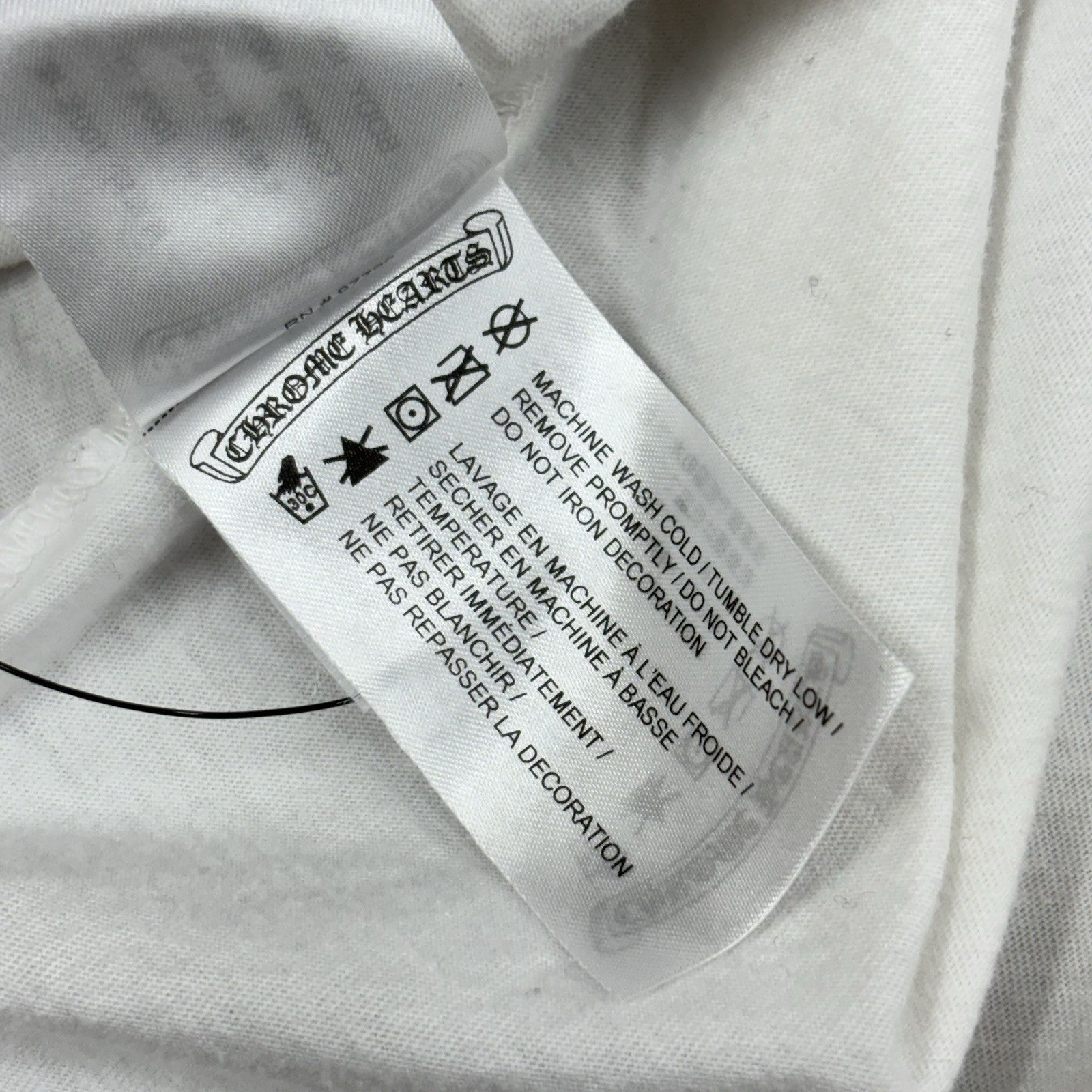 Size XL - Chrome Hearts Collar Print T-Shirt ' White Purple ' | WORN 1-3x