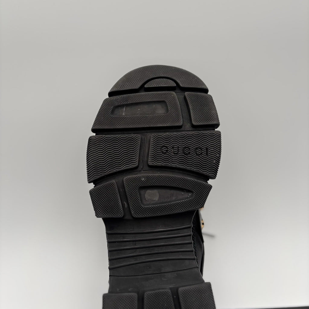 Size 8 G (8.5 US) - Gucci Flashtrek ' SEGA Black Leather ' | GOOD CONDITION!