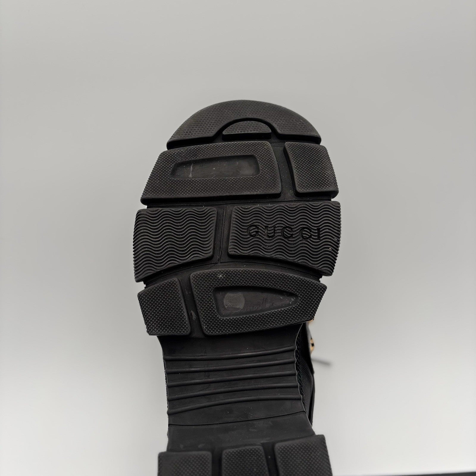 Size 8 G (8.5 US) - Gucci Flashtrek ' SEGA Black Leather ' | GOOD CONDITION!