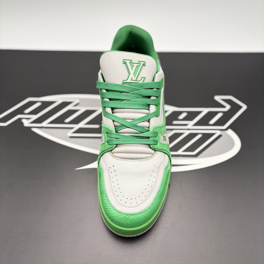 Size 10 LV (11-11.5 US) - Louis Vuitton Trainer ' Green Grey' | GOOD CONDITION!
