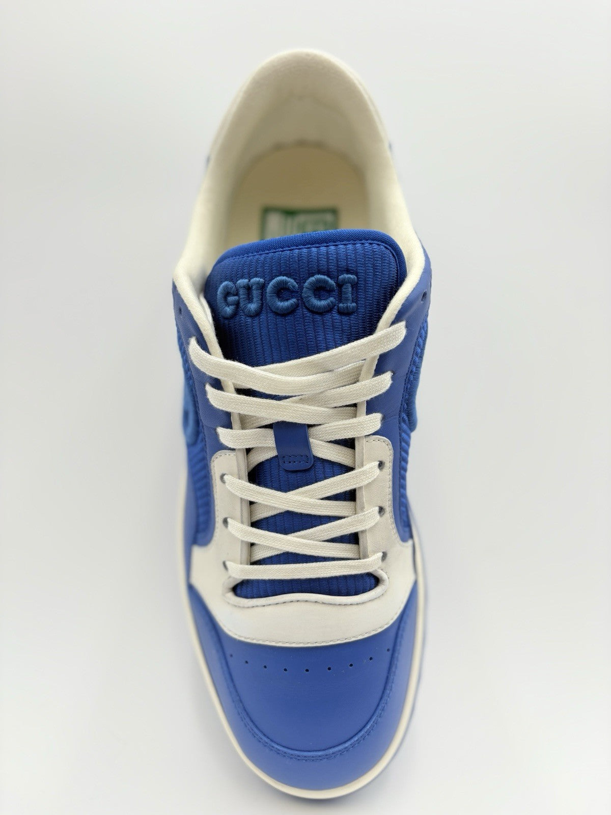 Size 9 G (9.5 US) Gucci MAC80 Sneaker  ' Blue White ' | EXCELLENT CONDITION!