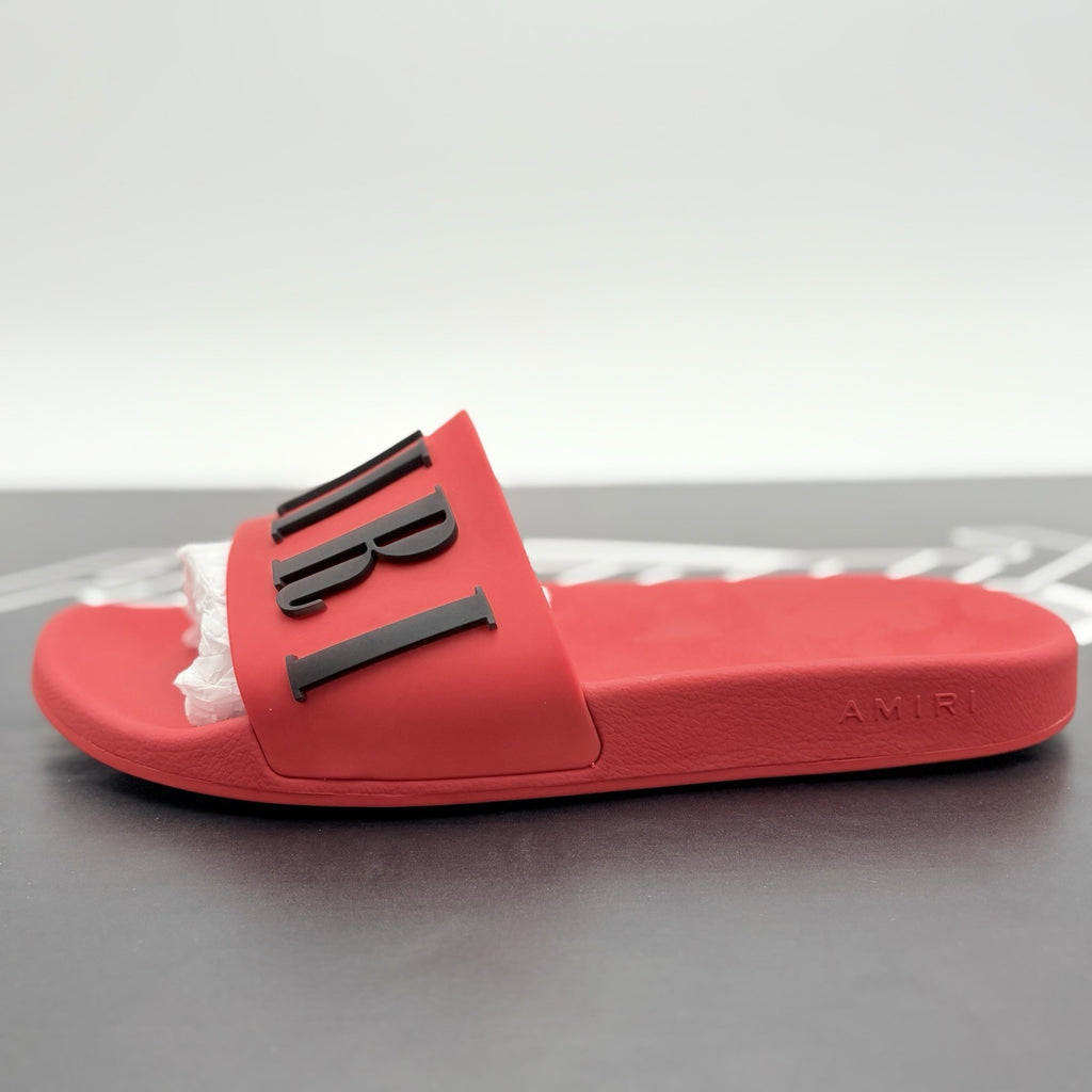 Size 45 - Amiri Logo Slides ' Red ' | BRAND NEW!