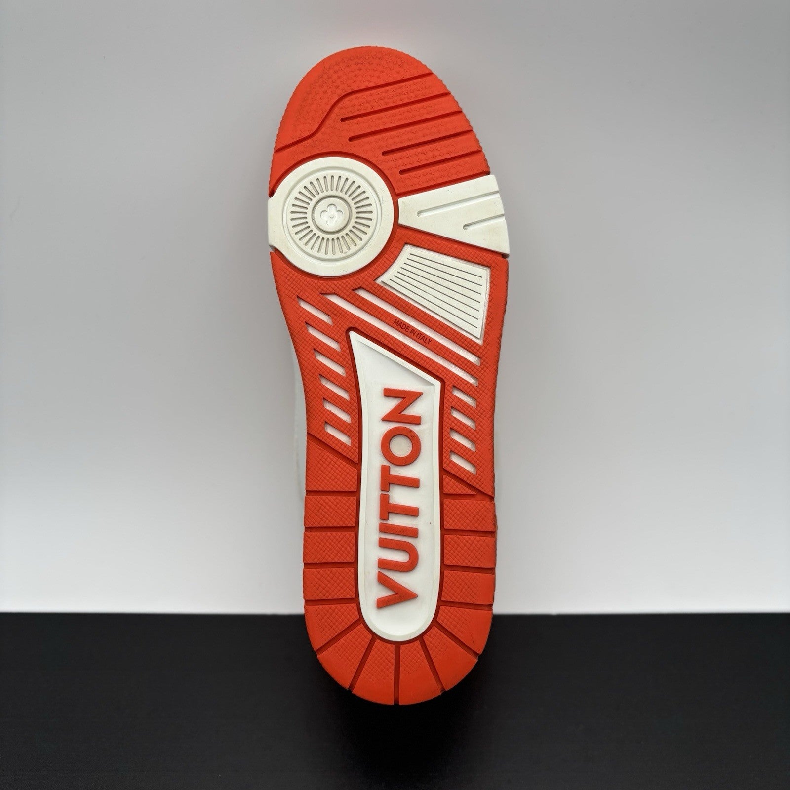 Size 9 LV (10-10.5 US) Louis Vuitton Trainer Strap ' Orange ' | GREAT CONDITION!