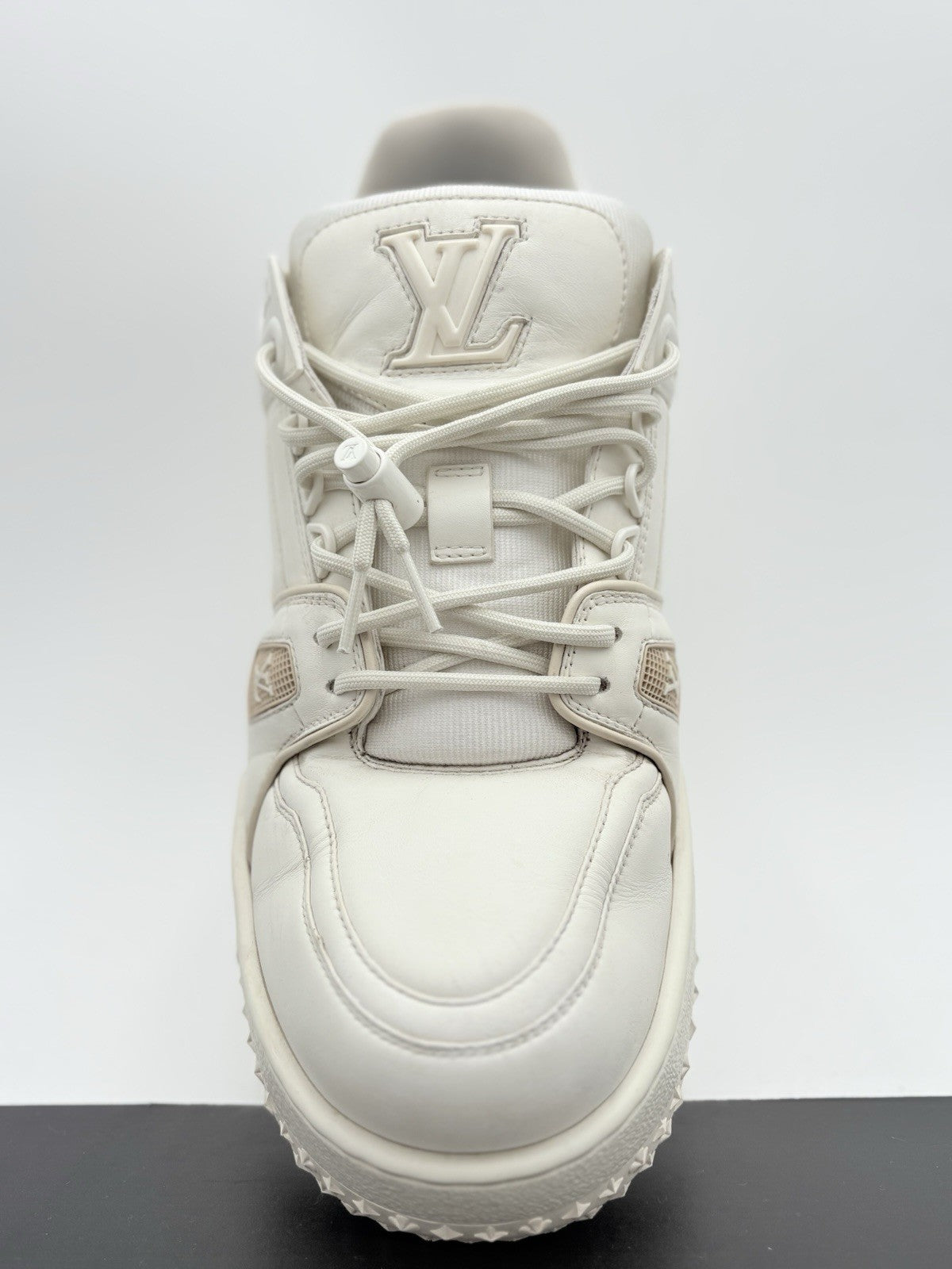 Size 10 LV (11-11.5 US) - Louis Vuitton Maxi Trainer ' White ' | GOOD CONDITION!