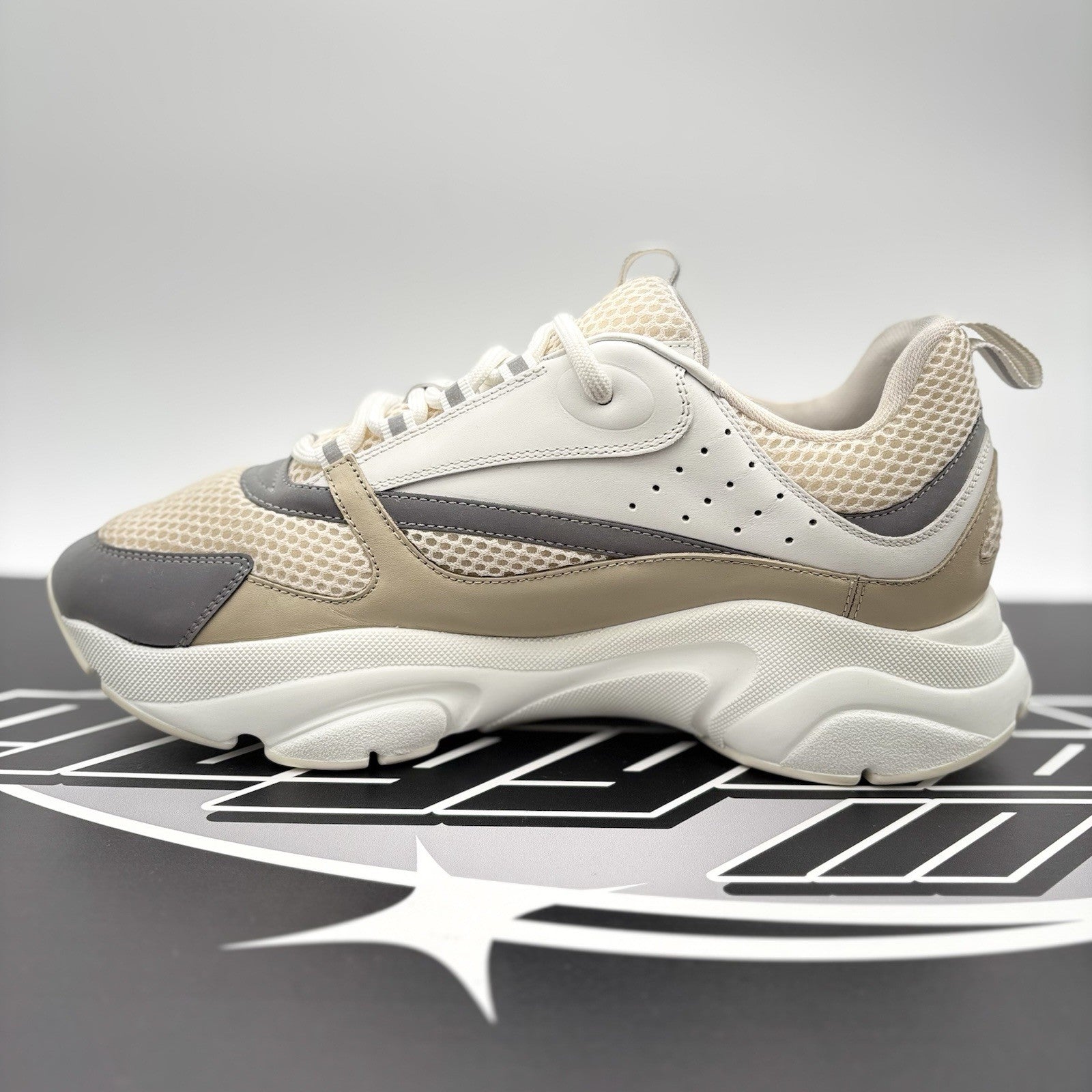 Size 44 (11 US) - Dior B22 Sneaker ' White, Beige ' | GREAT CONDITION!