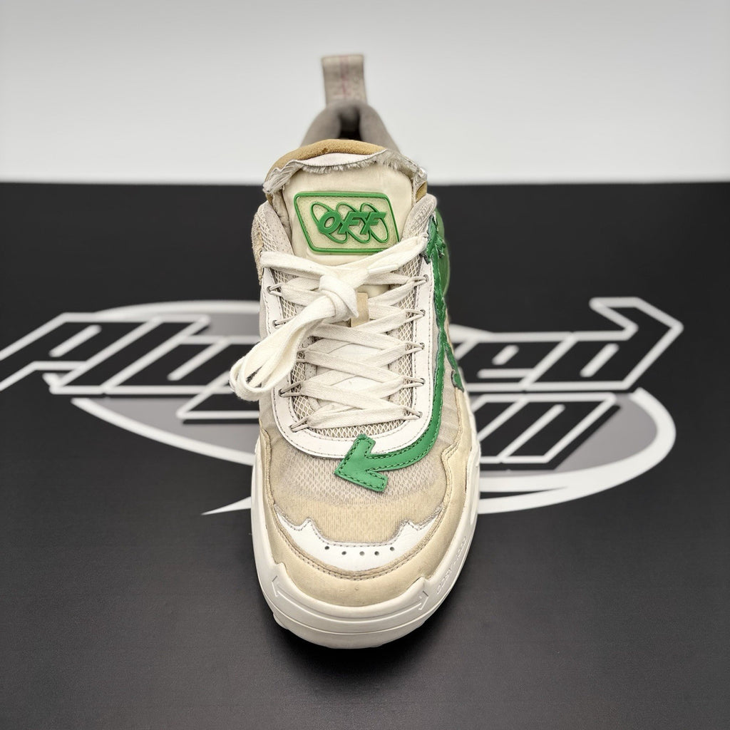 Size 43 (10 US) Off-White Odsy-1000 ' White, Beige, Green ' | GREAT CONDITION!