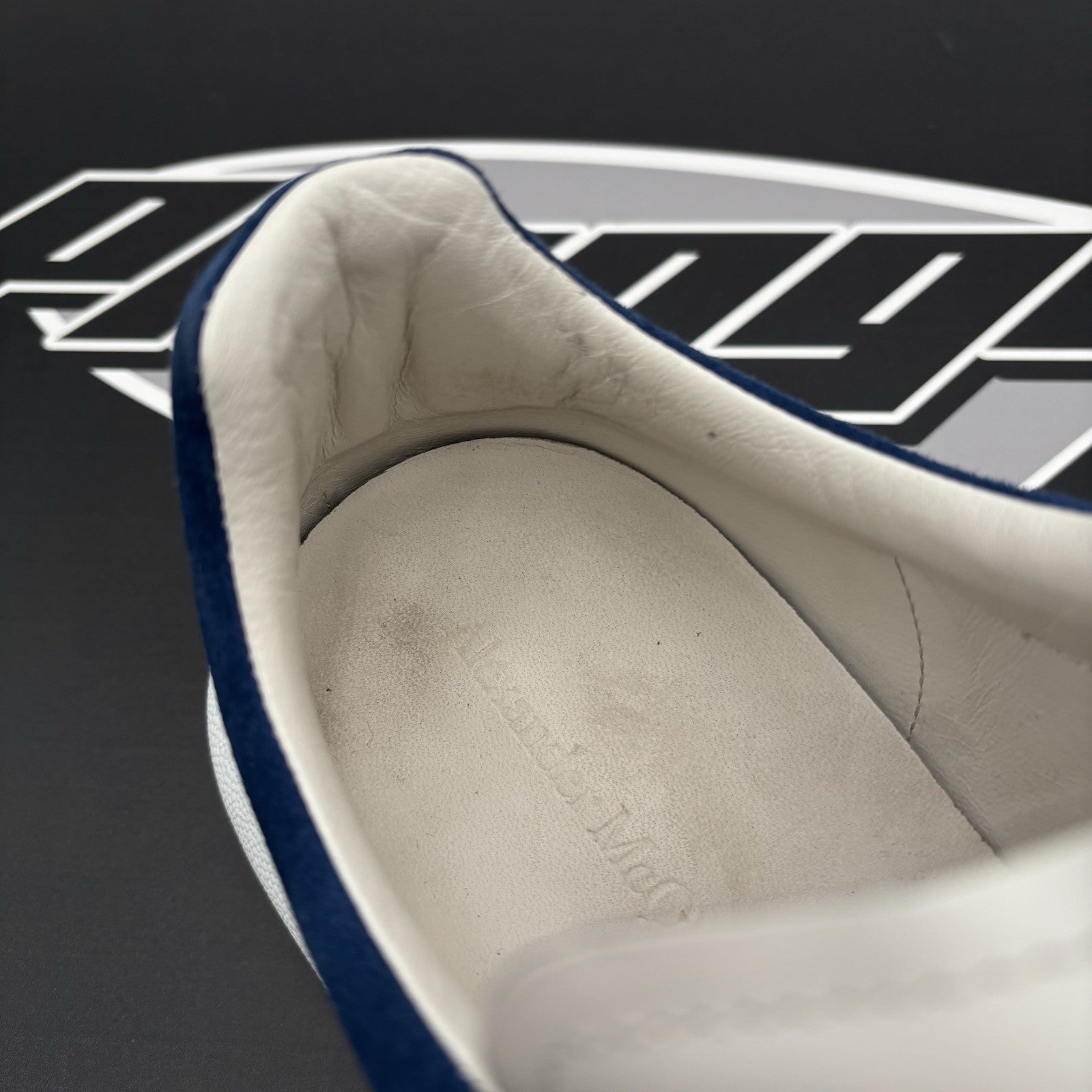 Size 45 (12 US) - Alexander McQueen Oversized ' White, Blue ' | GREAT CONDITION!