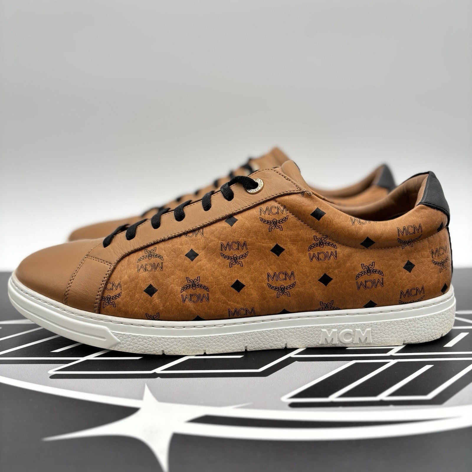 Size 45 (12 US) - MCM Terrain monogram-print sneakers | GOOD CONDITION!
