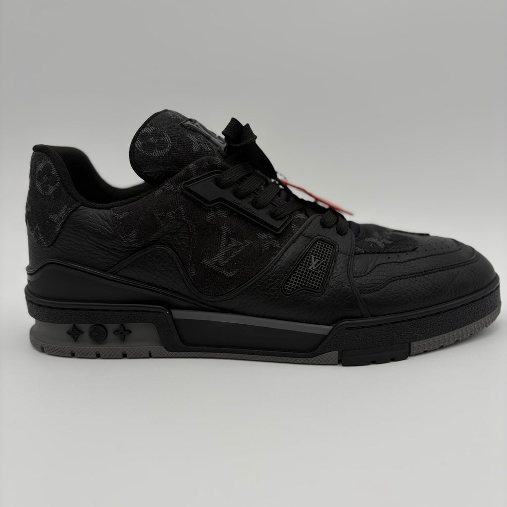 Size 9 LV (10-10.5 US) Louis Vuitton Trainer X Nigo ' Black Denim ' | CLEAN!