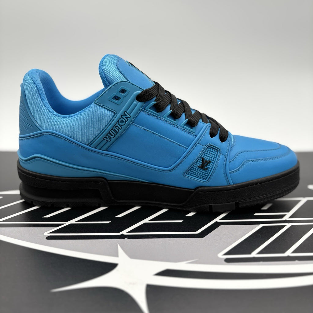 Size 6.5LV (7.5-8US) Louis Vuitton Virgil Abloh Trainer 'Blue Black' |1-3x Worn!
