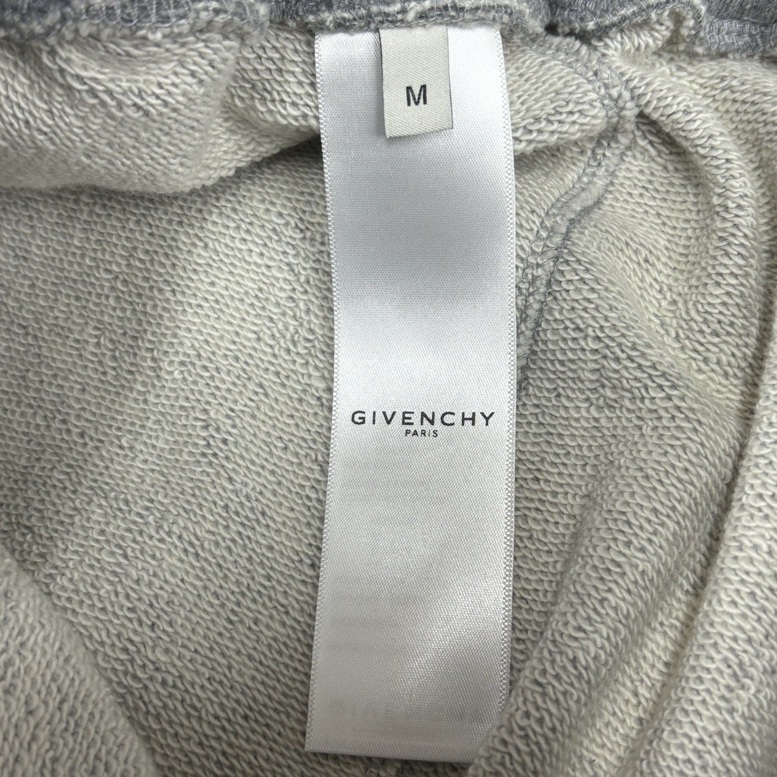Size Medium - Givenchy Latex Band Shorts ' Light Grey Melange ' | NEW!