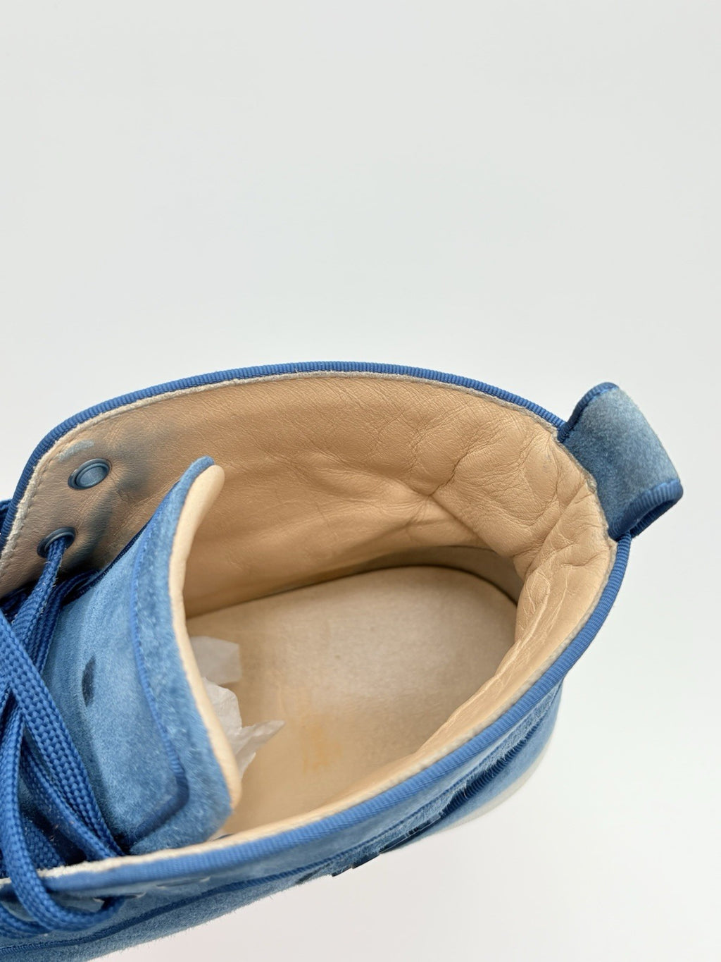 Size 43.5 (10.5 US) -Christian Louboutin High ' Blue White’ | GOOD CONDITION!