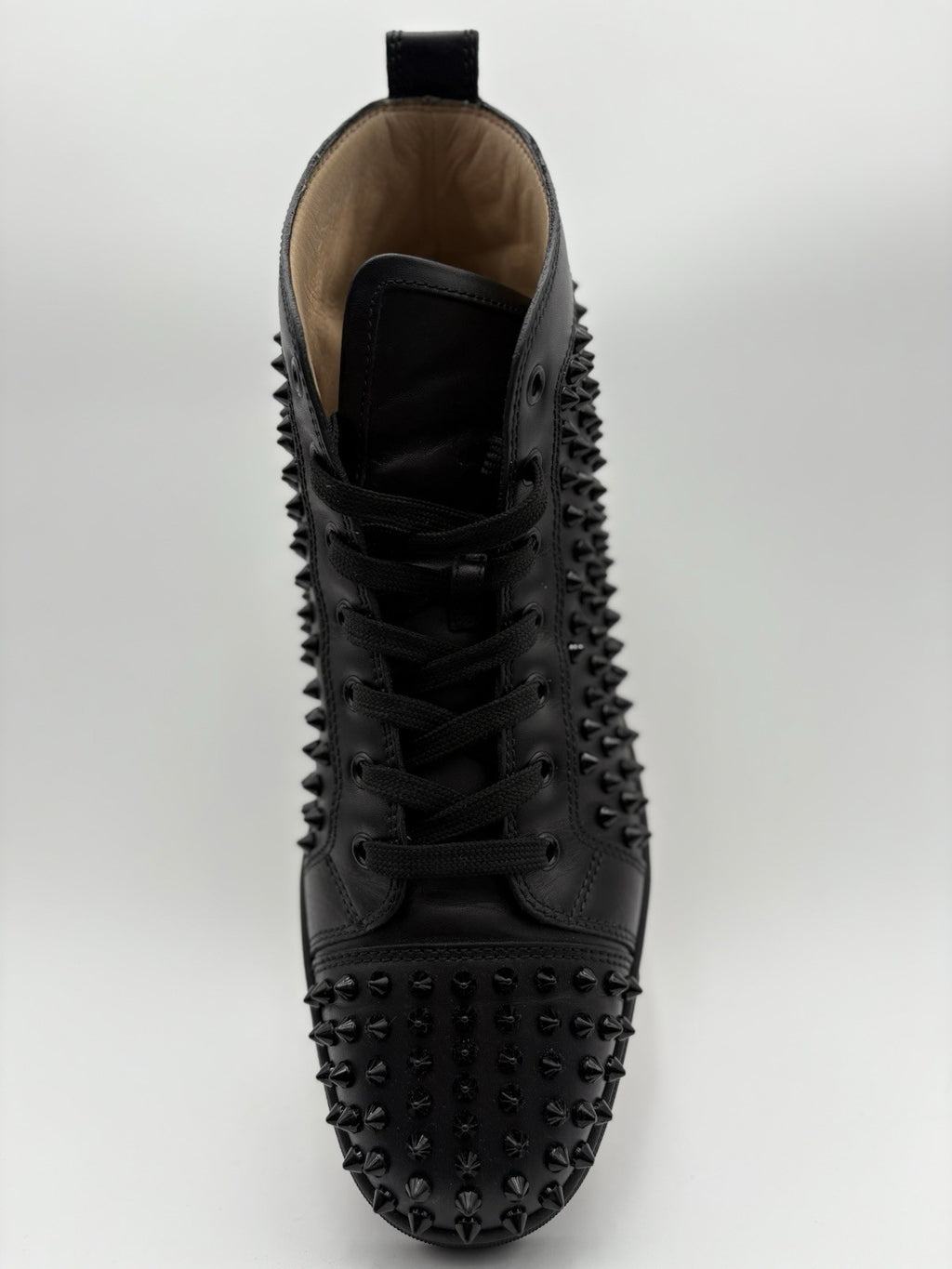 Size 43 (10 US) Christian Louboutin High Spikes ' Black ' | GREAT CONDITION!