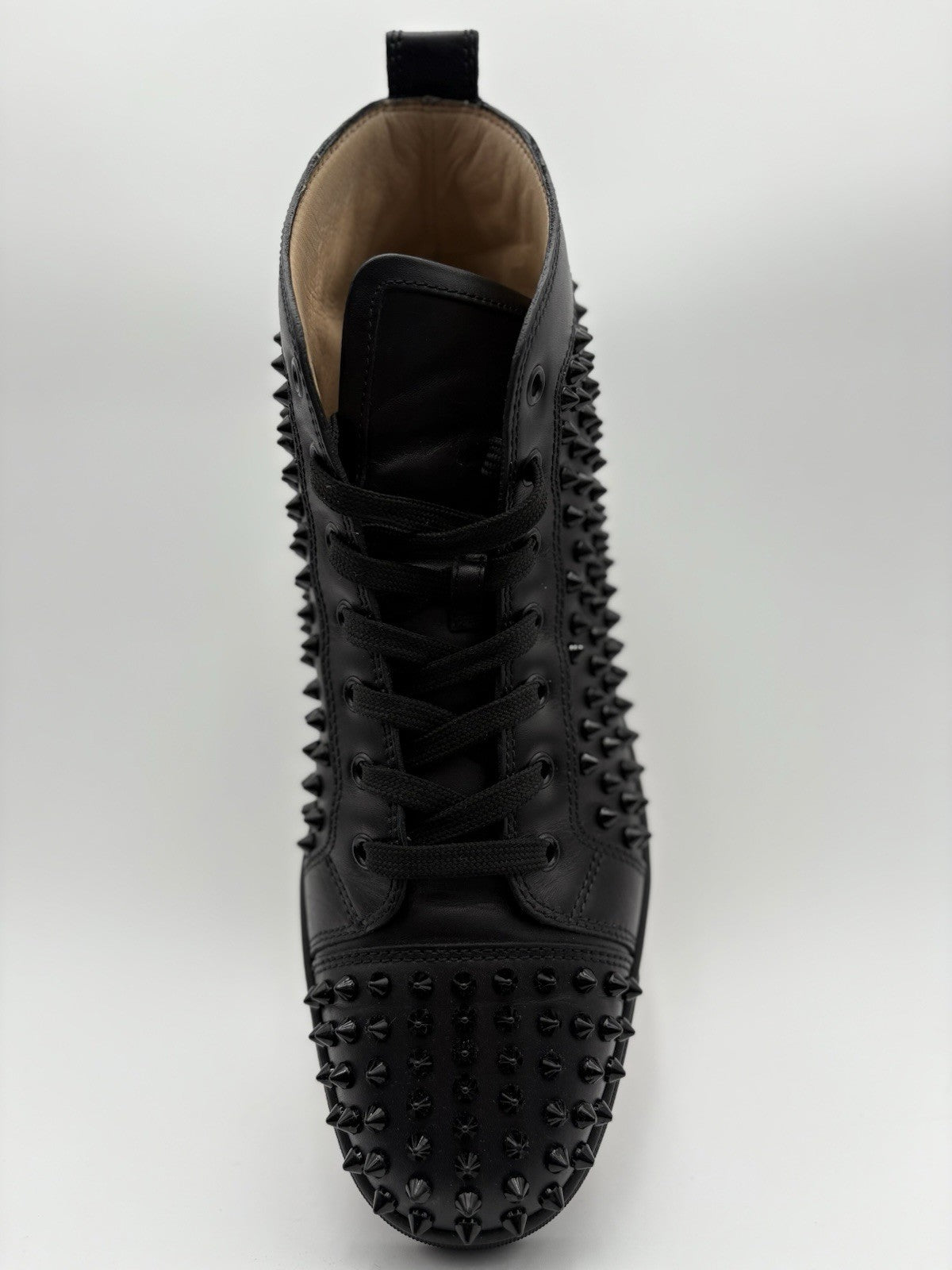 Size 43 (10 US) Christian Louboutin High Spikes ' Black ' | GREAT CONDITION!