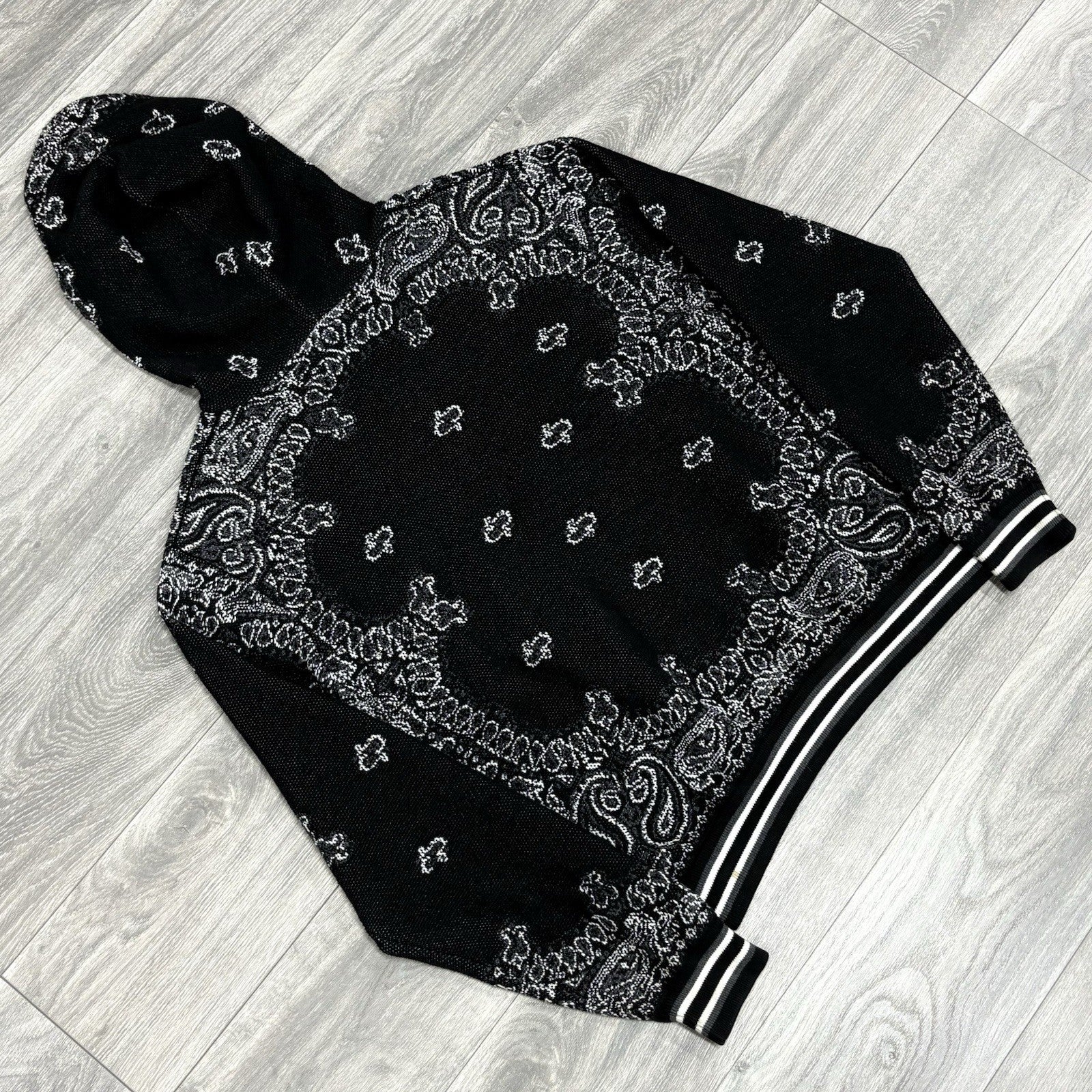 Size L - Amiri Bandana Basketball Hoodie ' Black ' | GREAT CONDITION!