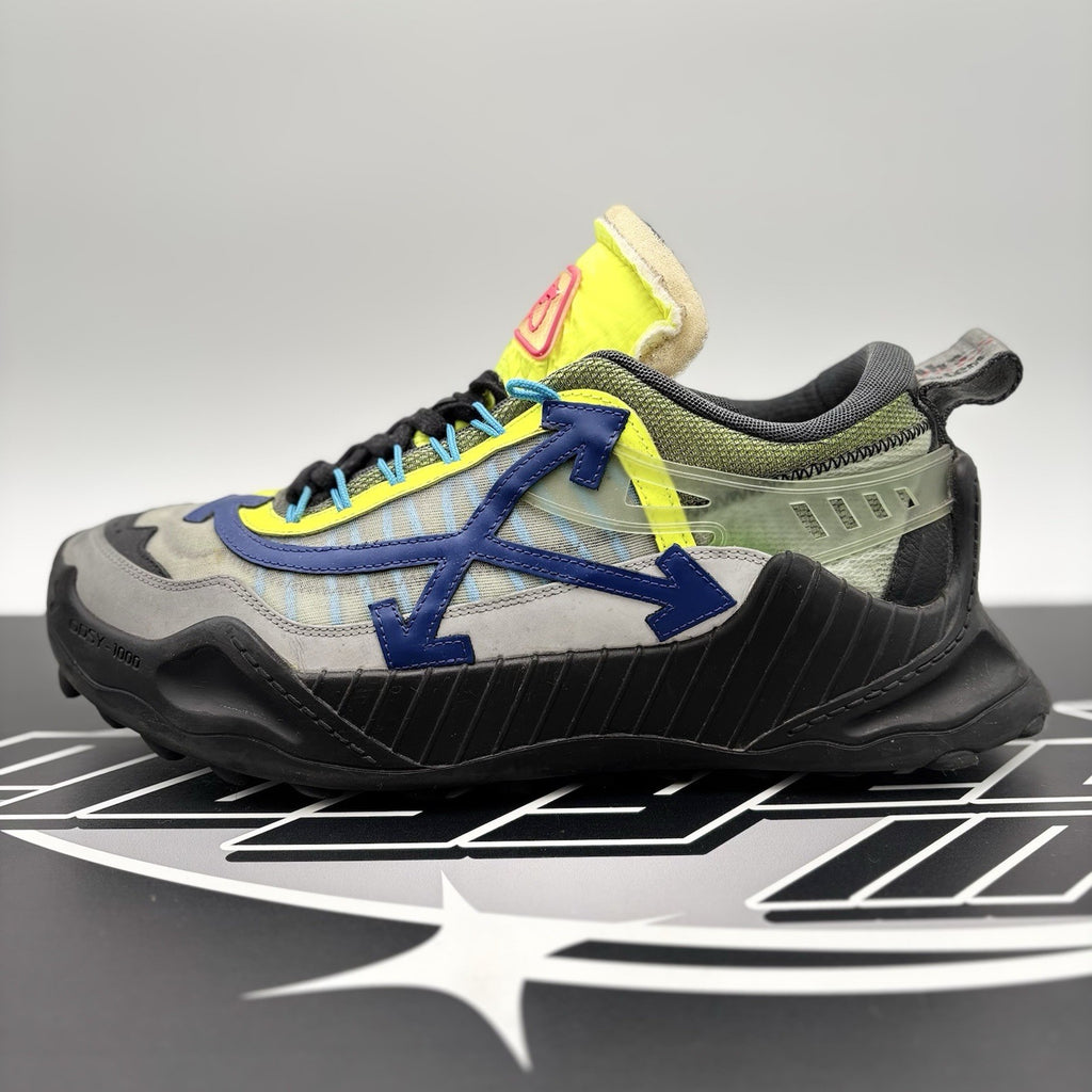 Size 44 (11 US) Off-White ODSY-1000 ' Grey Lime ' | GREAT CONDITION!