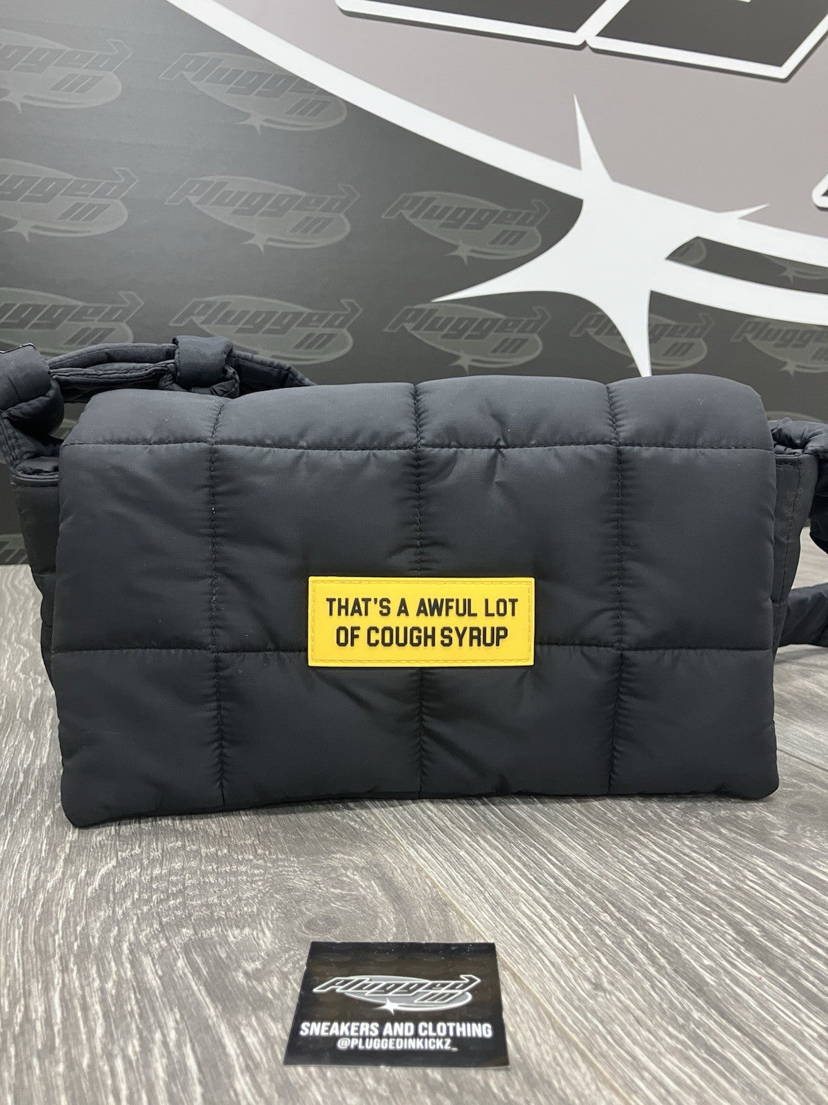 Thats A Awful Lot Of Cough Syrup | Puffer Bag | BRAND NEW | RETAIL : $255