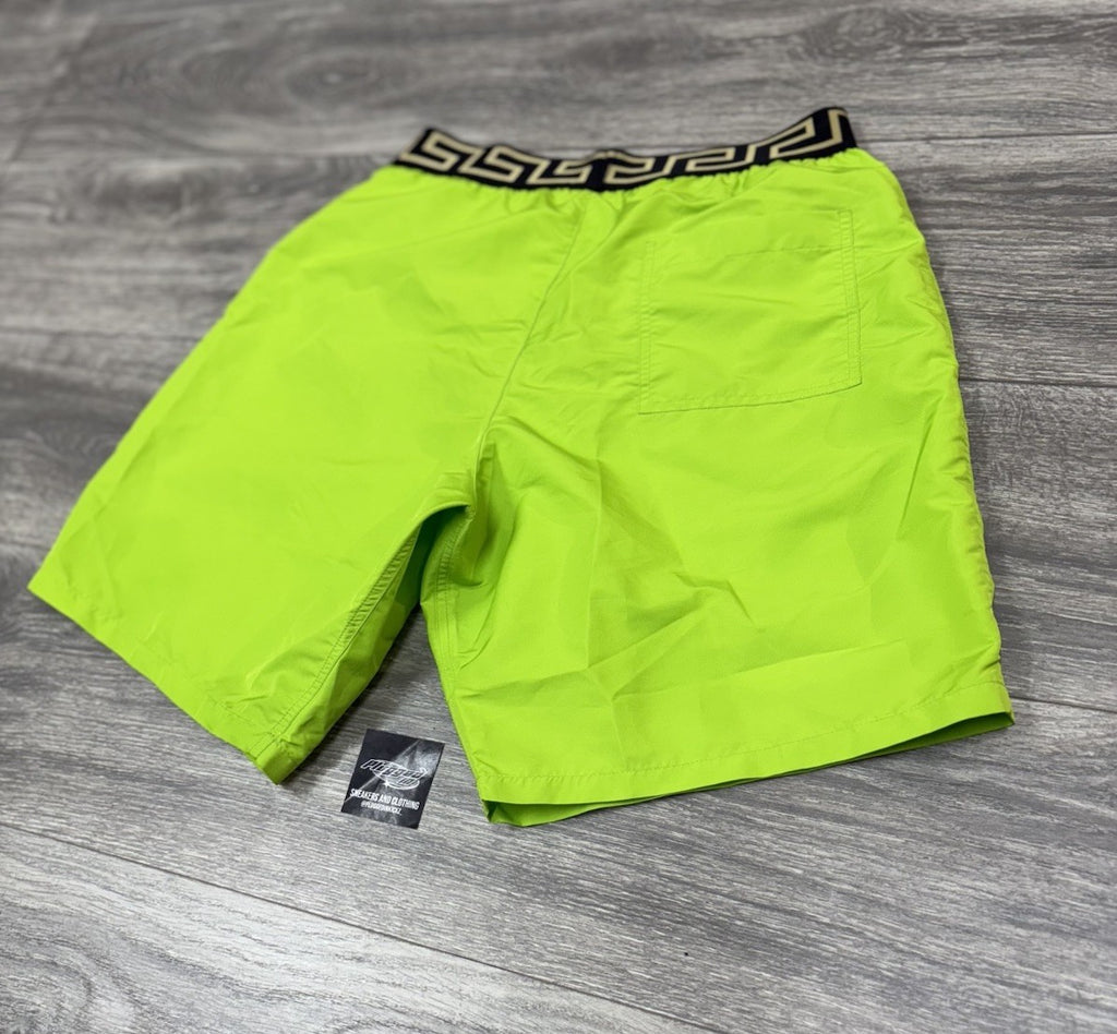 Size 4 - Versace Greca Border Boardshorts ' Green ' | NEW!