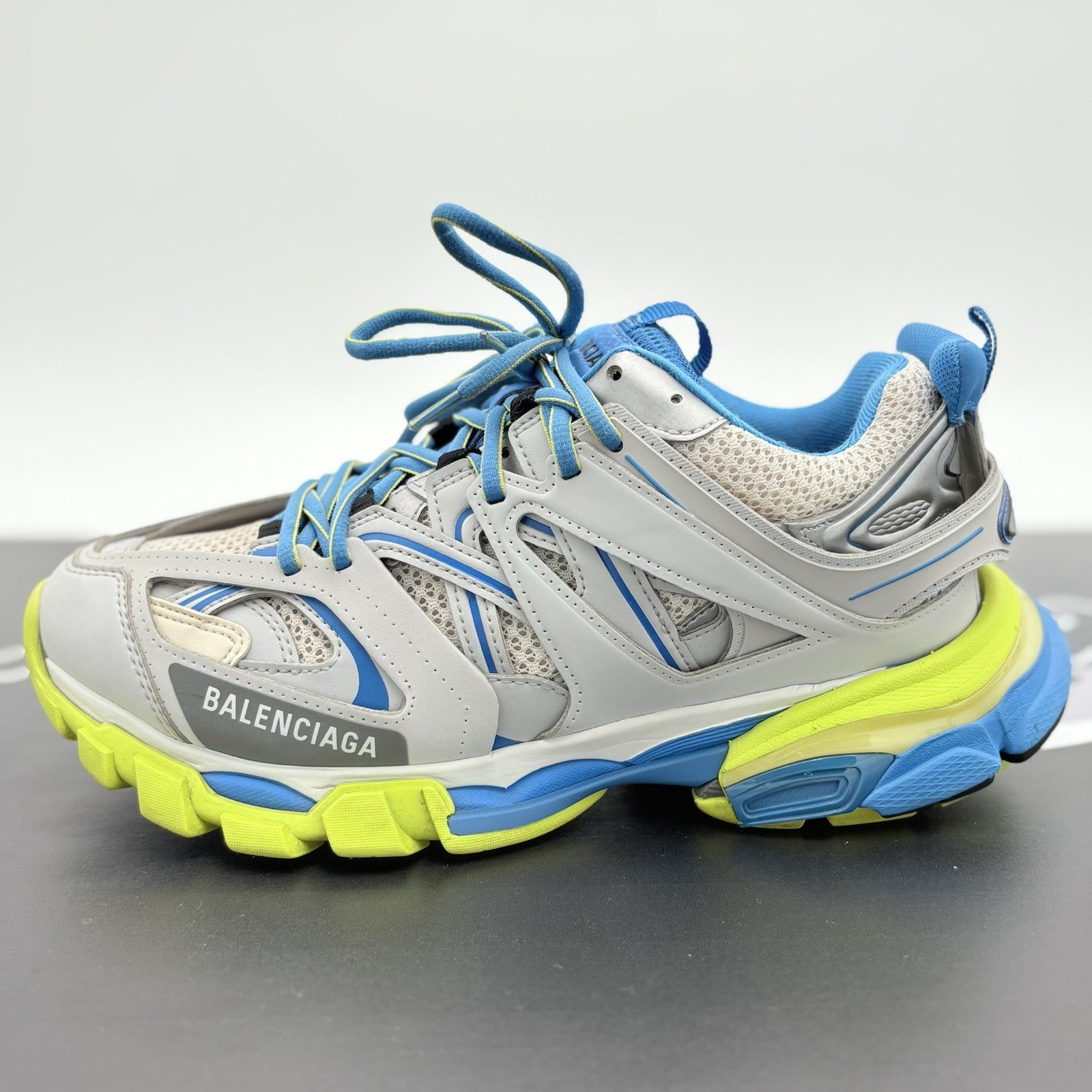 Size 40 (7 US) - Balenciaga Track Sneaker ' Grey Blue ' | SUPER CLEAN!